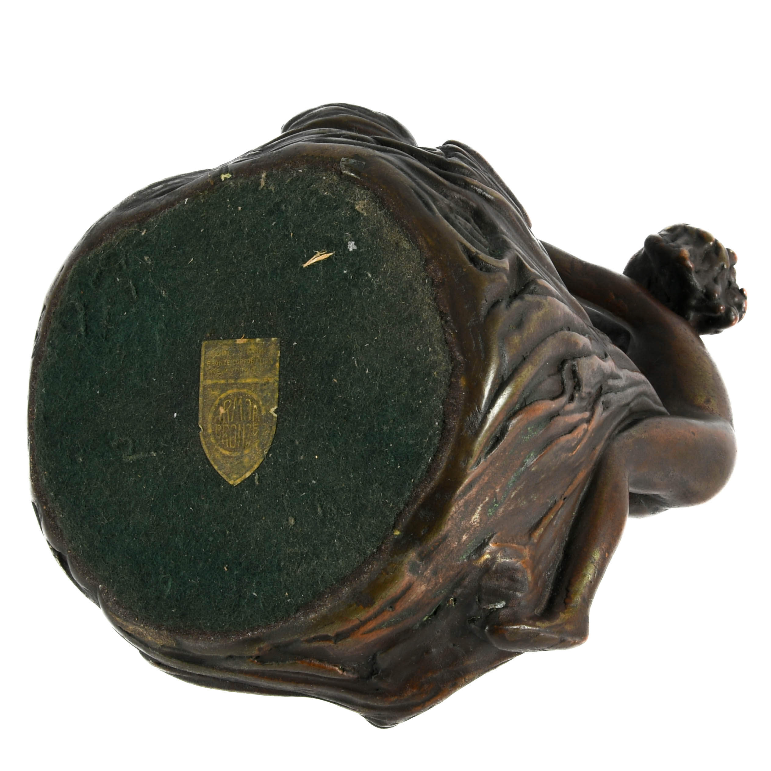 Antique Armor Bronze Co. Figural Ashtray-8