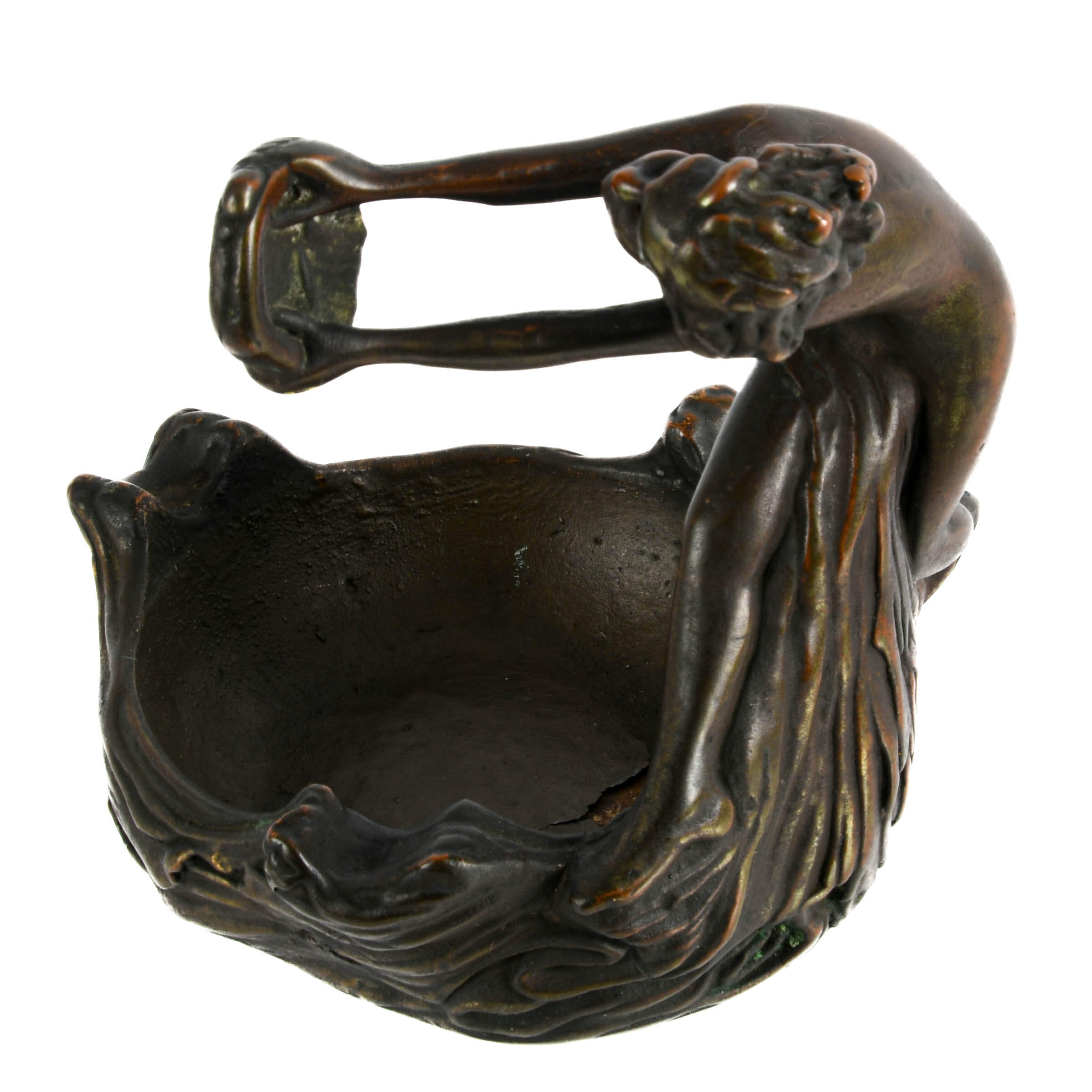 Antique Armor Bronze Co. Figural Ashtray-3