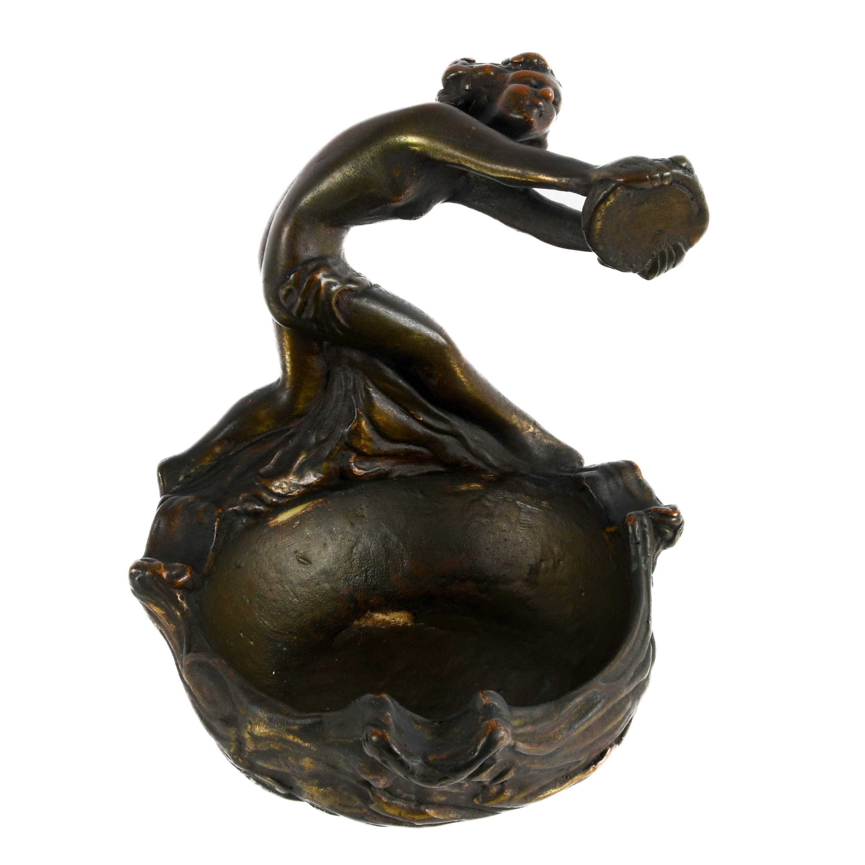 Antique Armor Bronze Co. Figural Ashtray-1