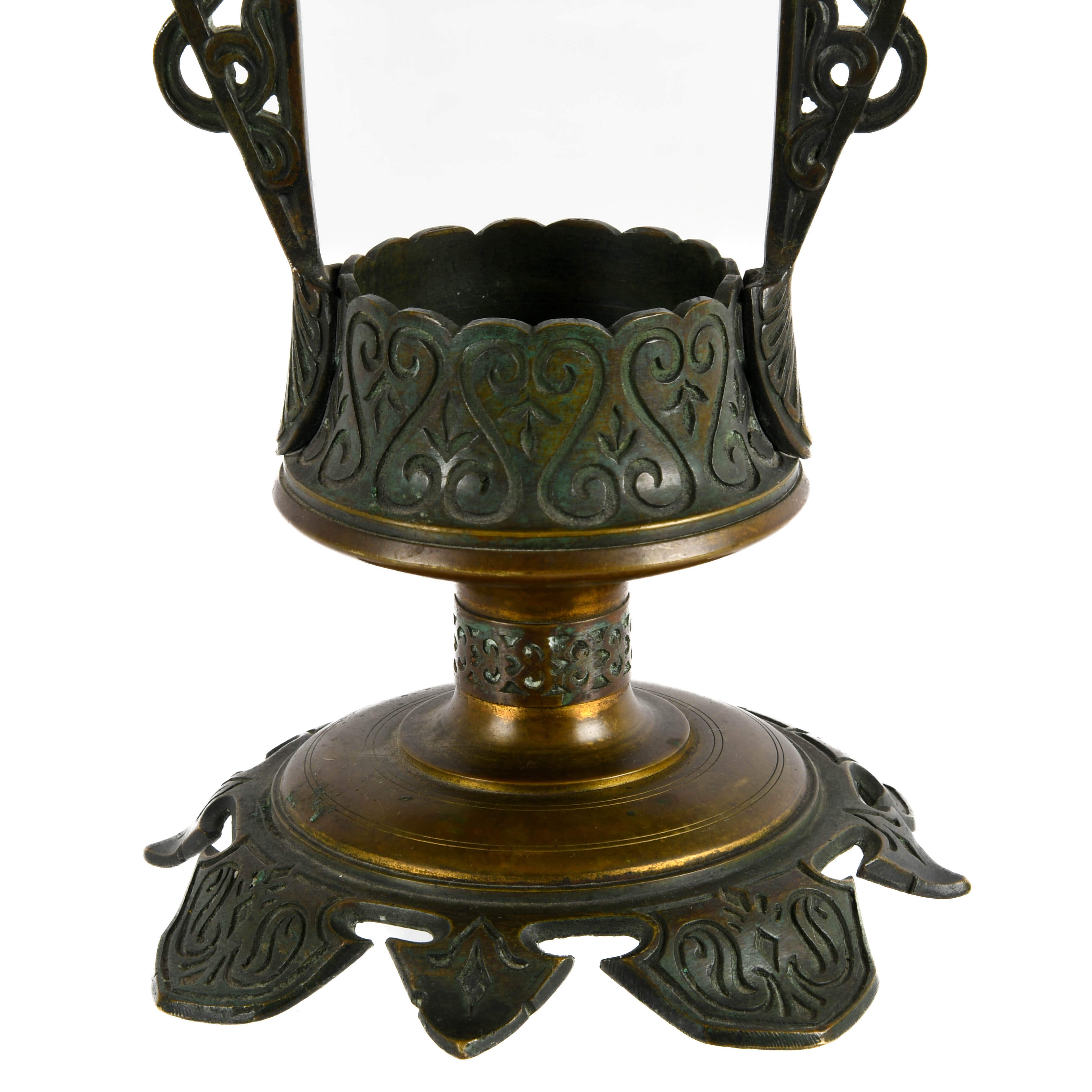 Art Nouveau Metal Incense Burner-2