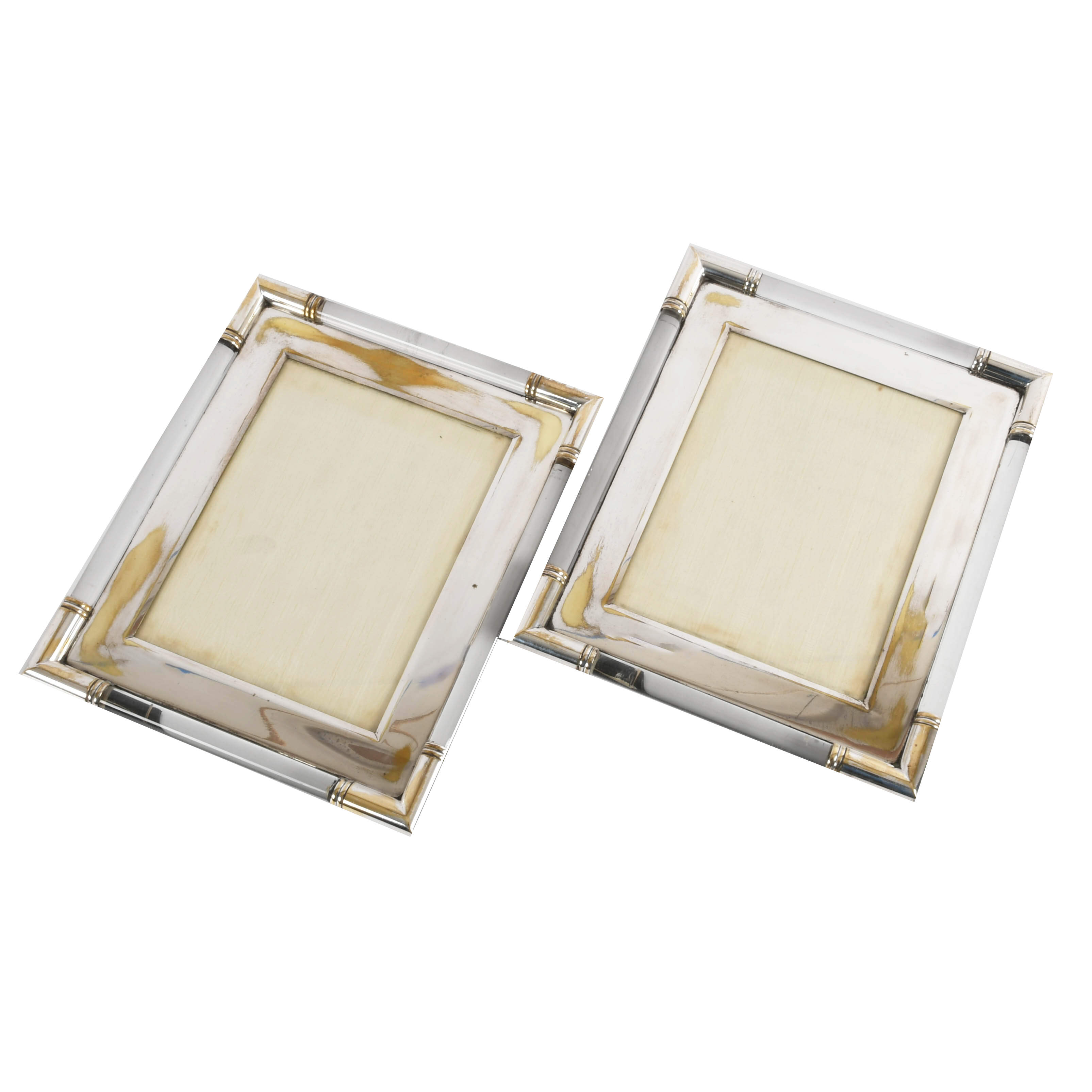 Pair of Metal Art Deco-Style Picture Frames-2