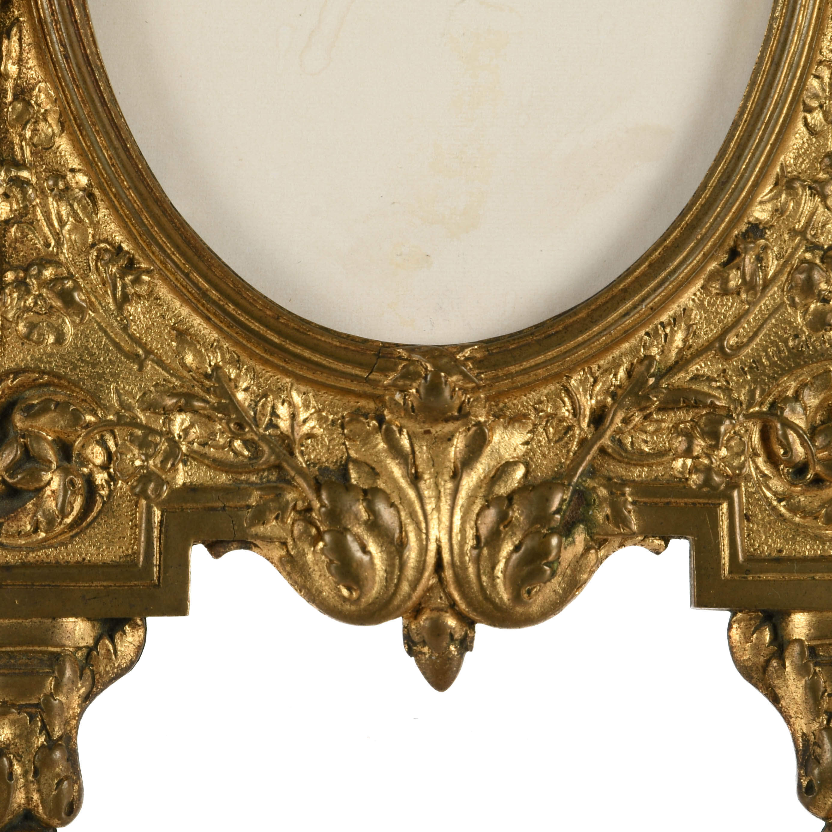 Belle Époque Gilded Brass Ladies Dressing Mirror-10
