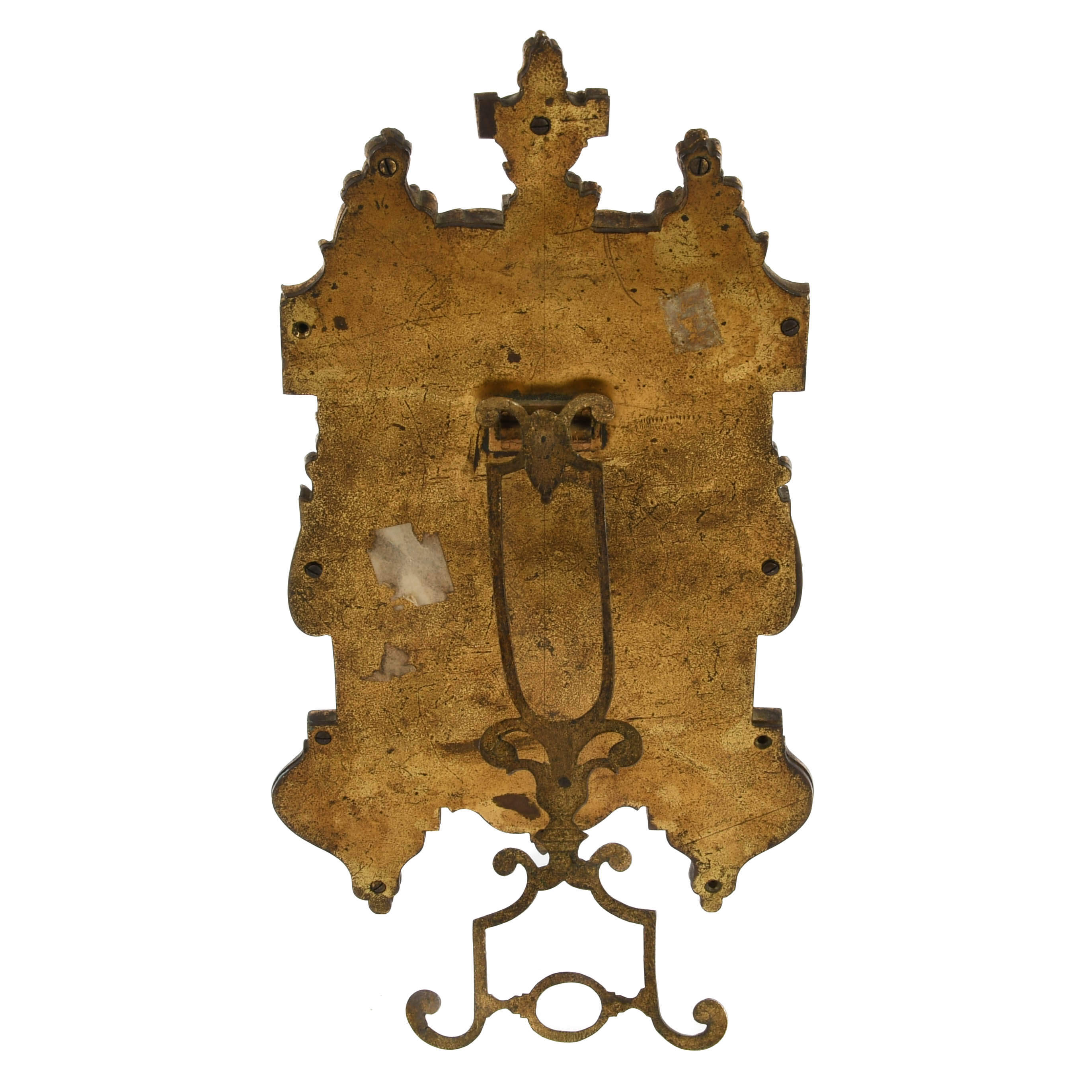Belle Époque Gilded Brass Ladies Dressing Mirror-7