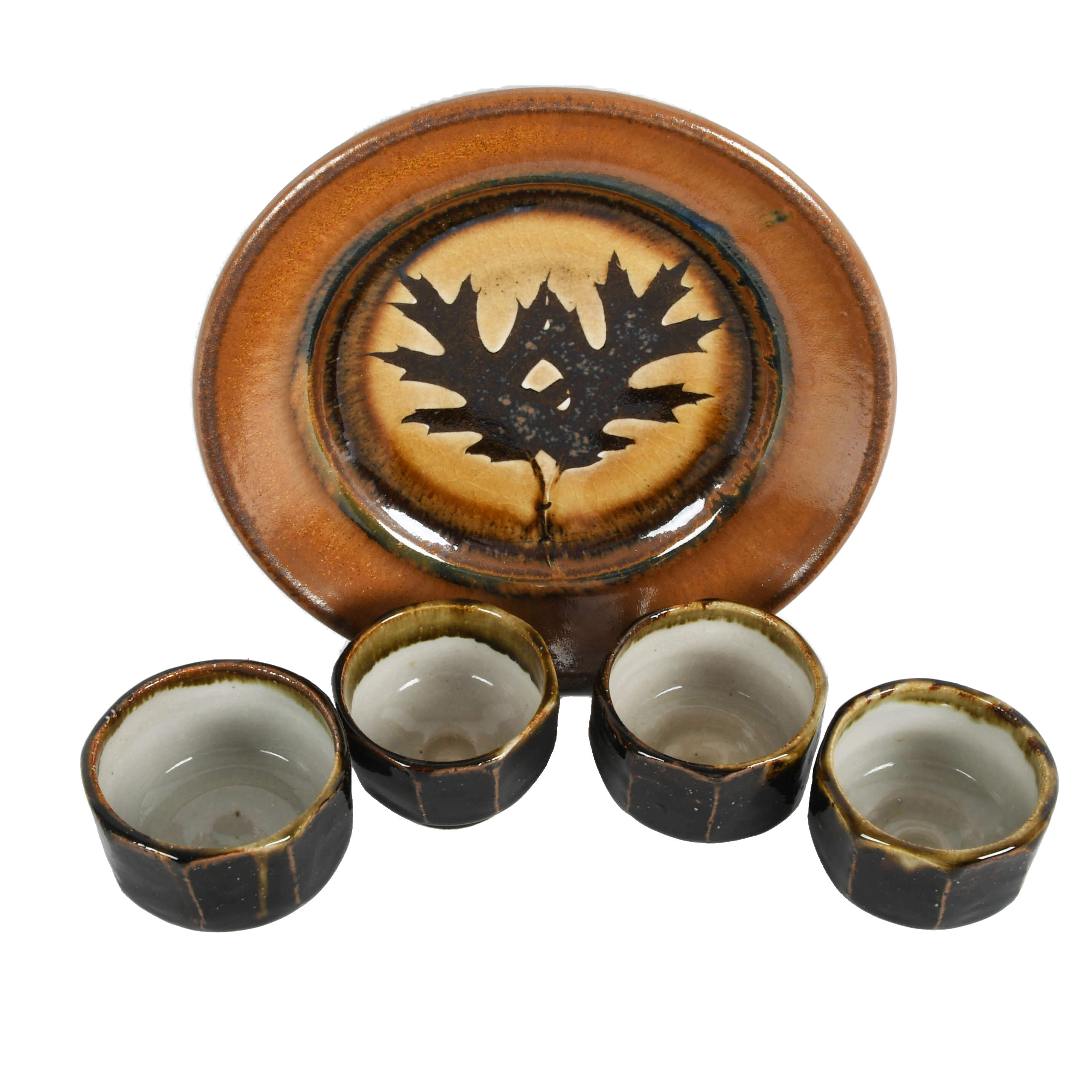 Signed Studio Art Pottery Dining Ware Set-2
