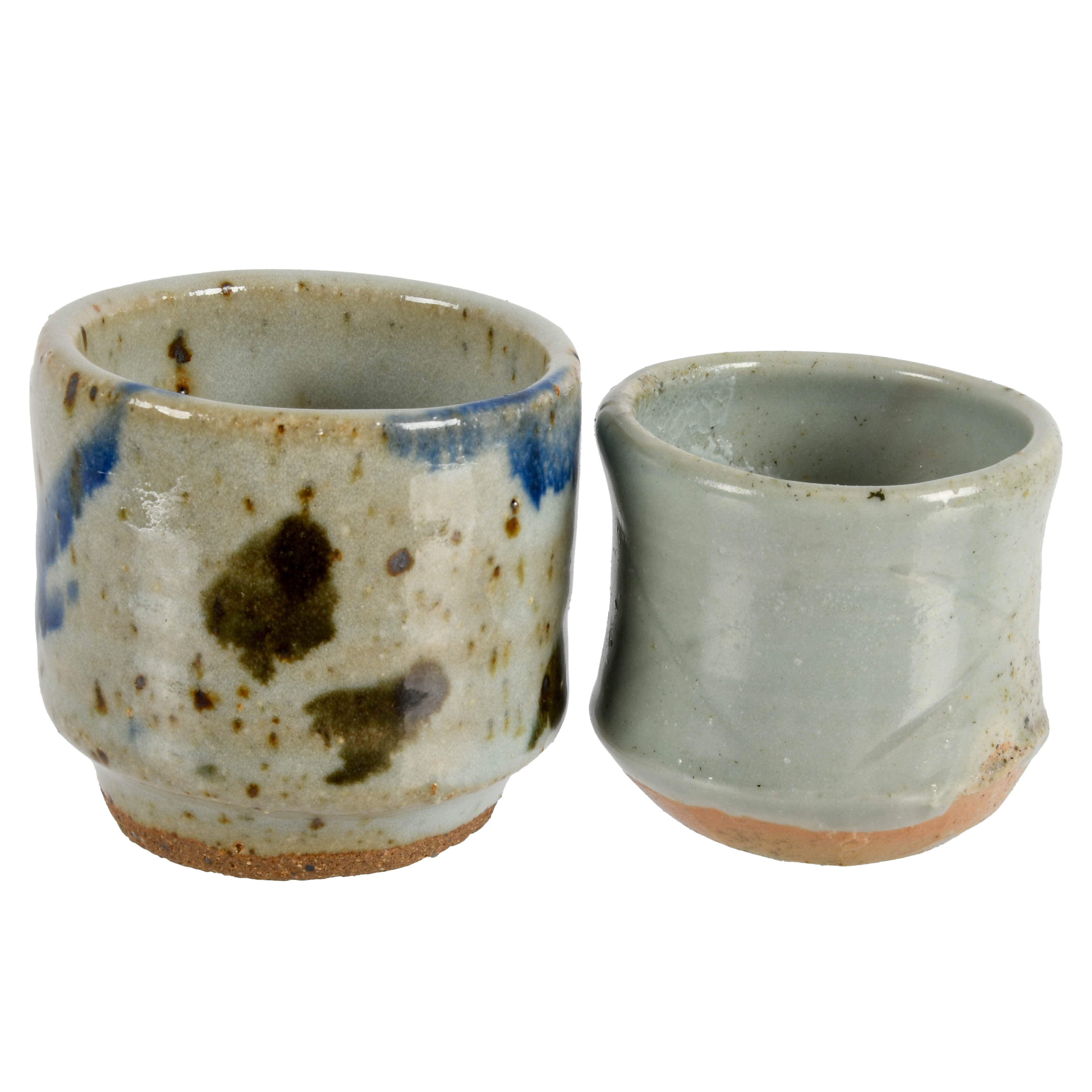 Lot of Studio Pottery Cups and a Plate-8