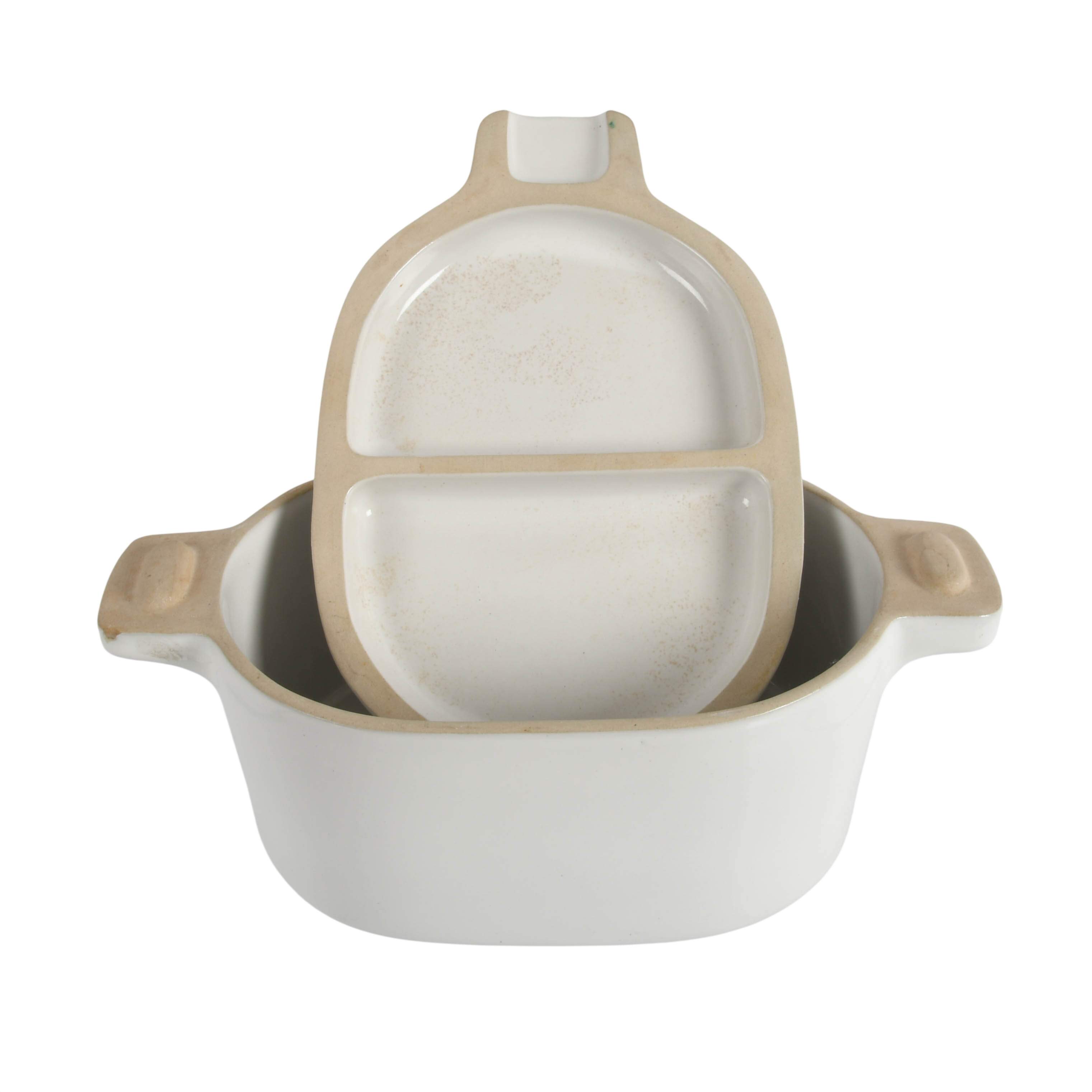 Bennington Potters White #1855 Dutch Roaster Oven-7