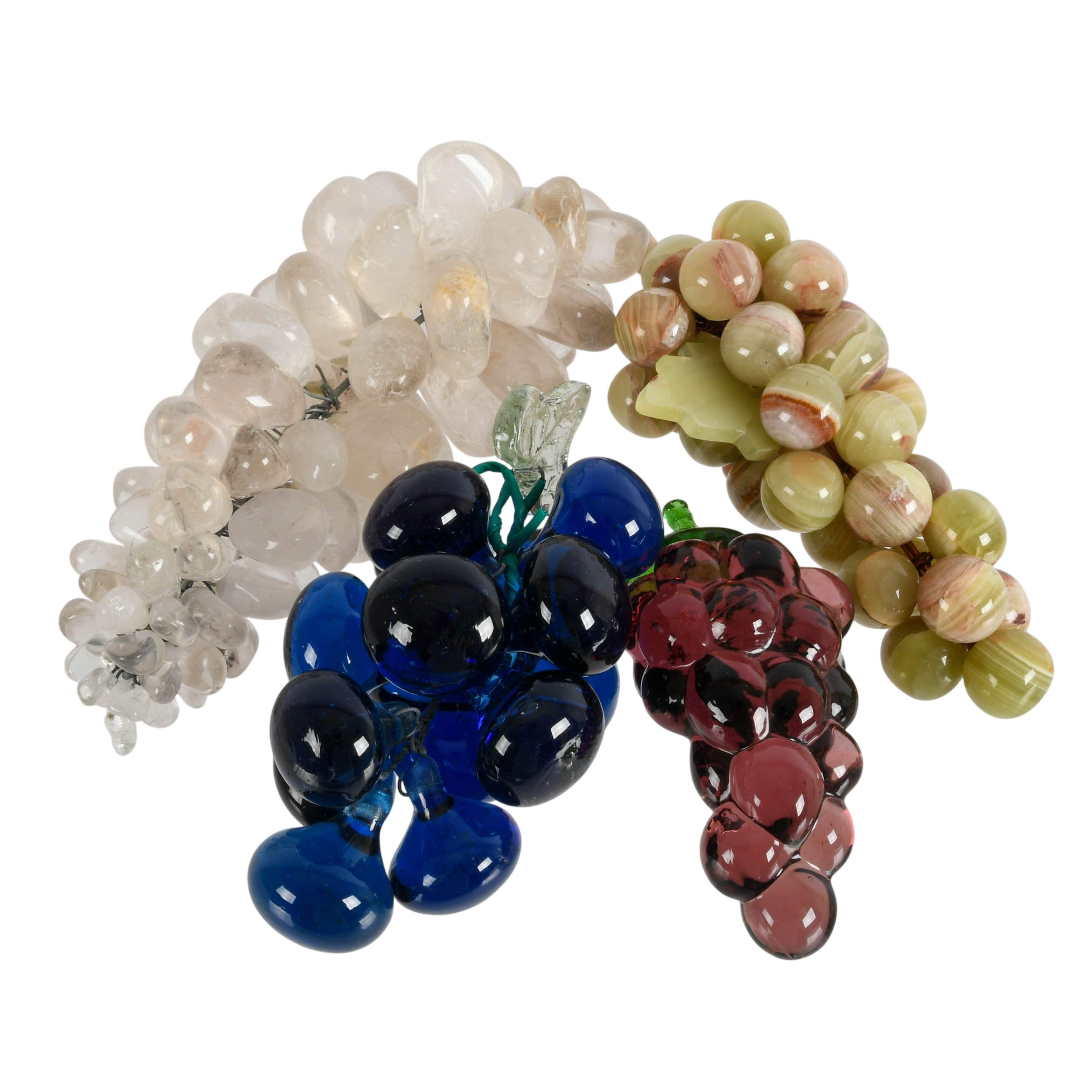 Assorted Grouping of Glass and Stone Fruit-5