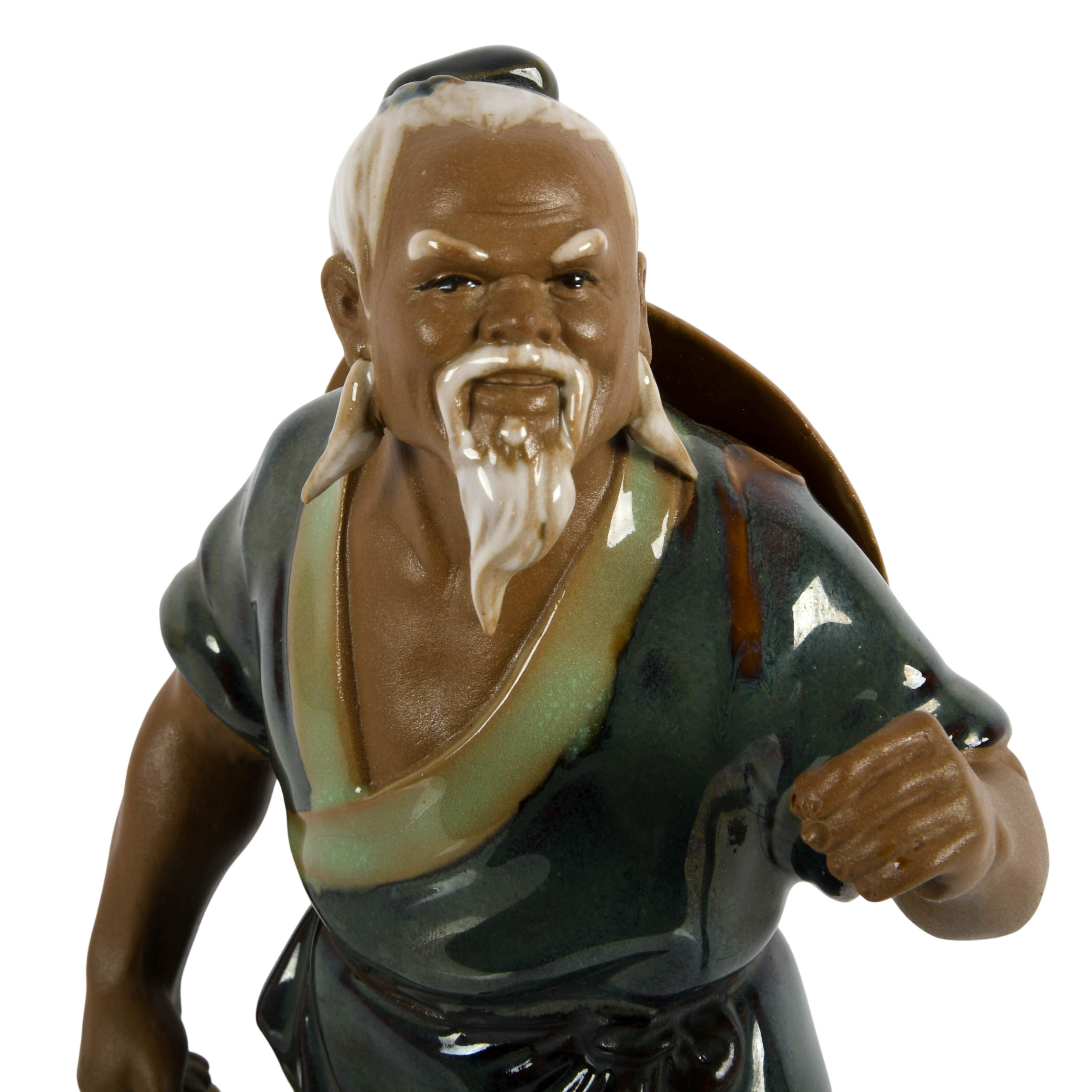 Set of Two Glazed Chinese Mudmen-3
