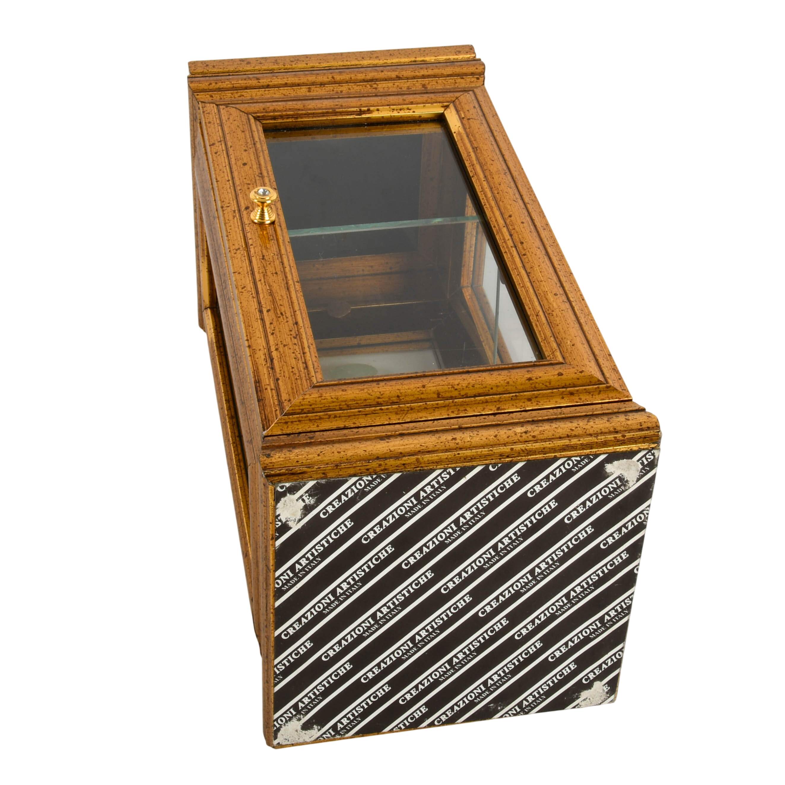 Gold Italian Vitrine Display Cabinet-10