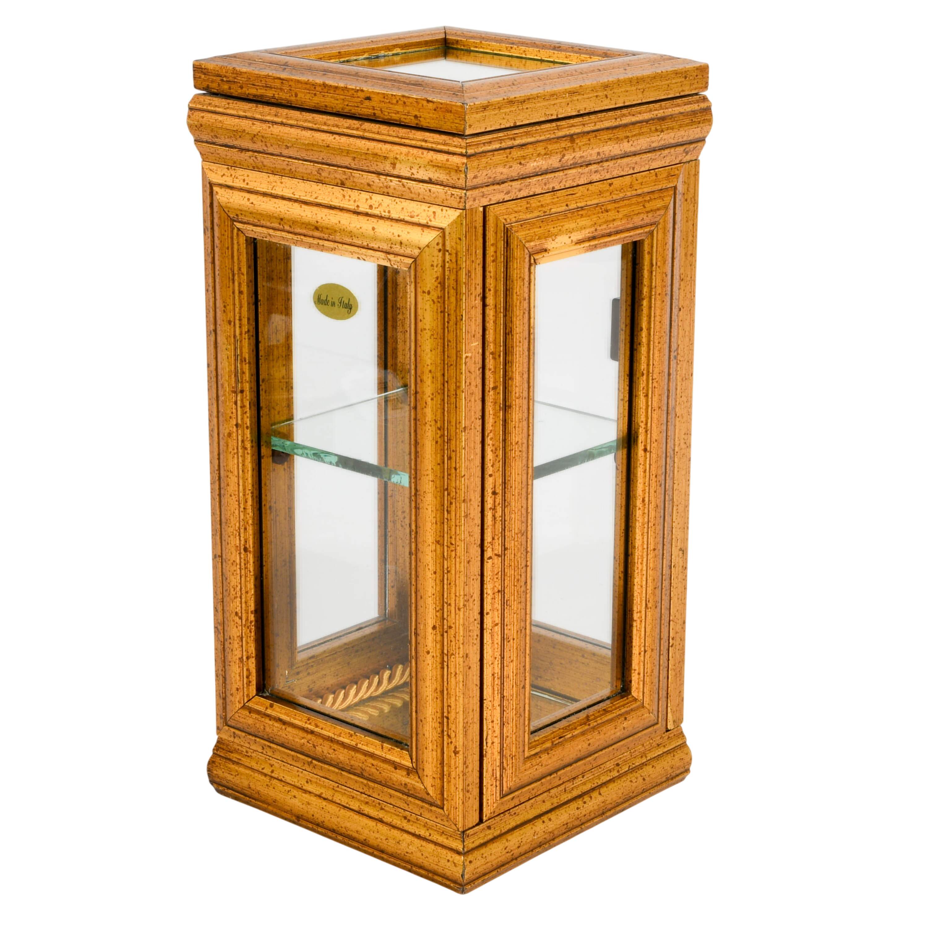 Gold Italian Vitrine Display Cabinet-5