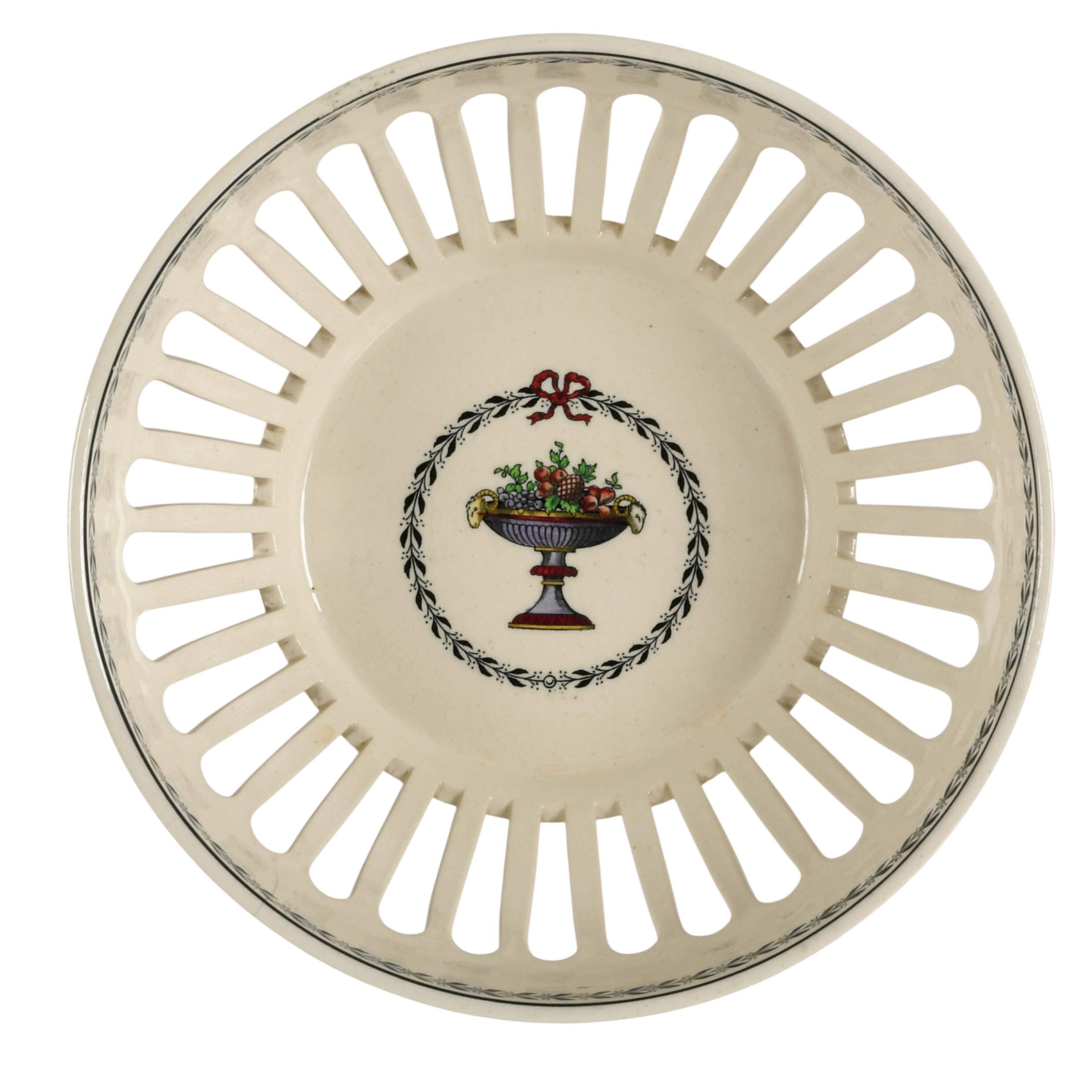 Copeland Spode "Chaplet" Black Trim Cache Pot-5