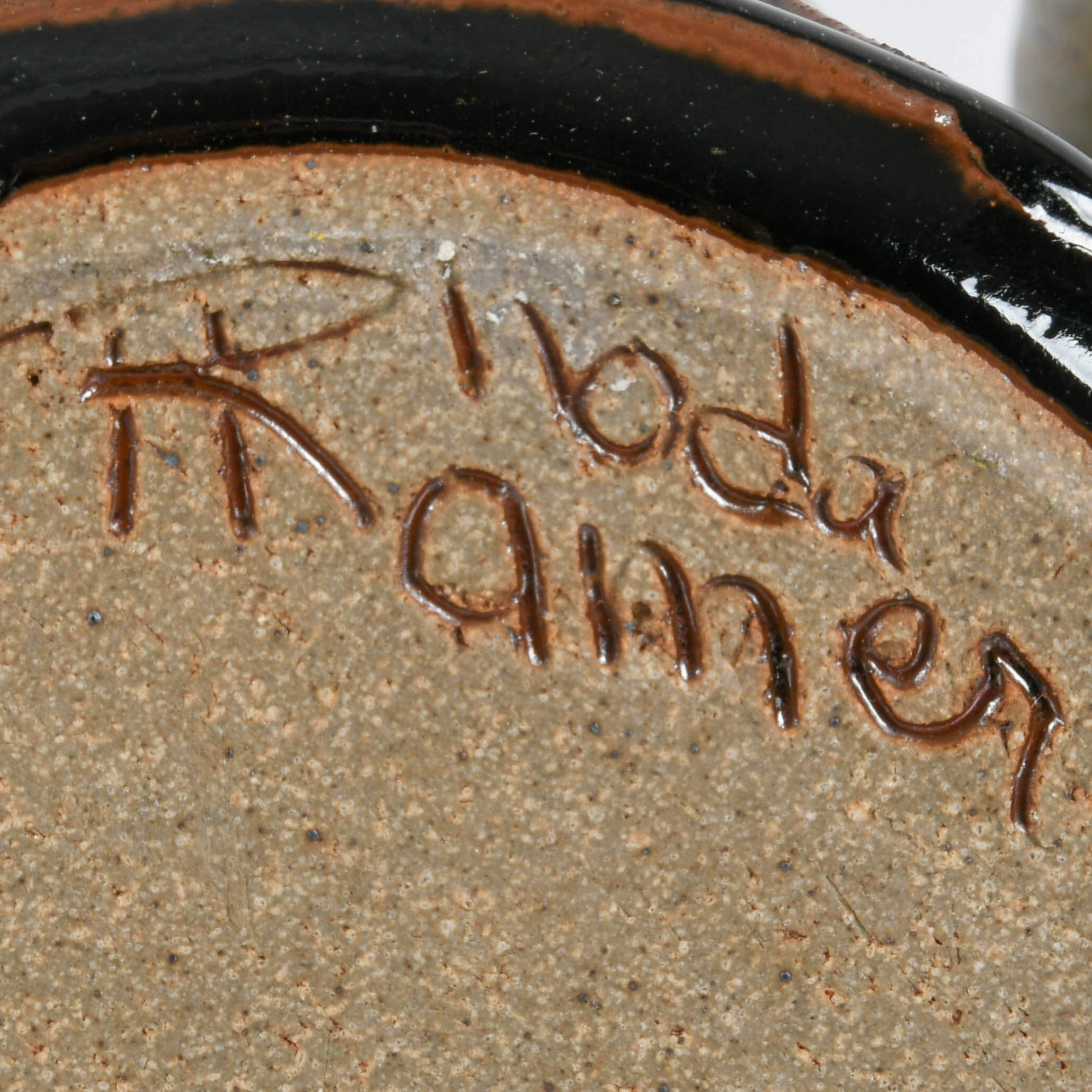 Grouping of Three Studio Pottery Items-10