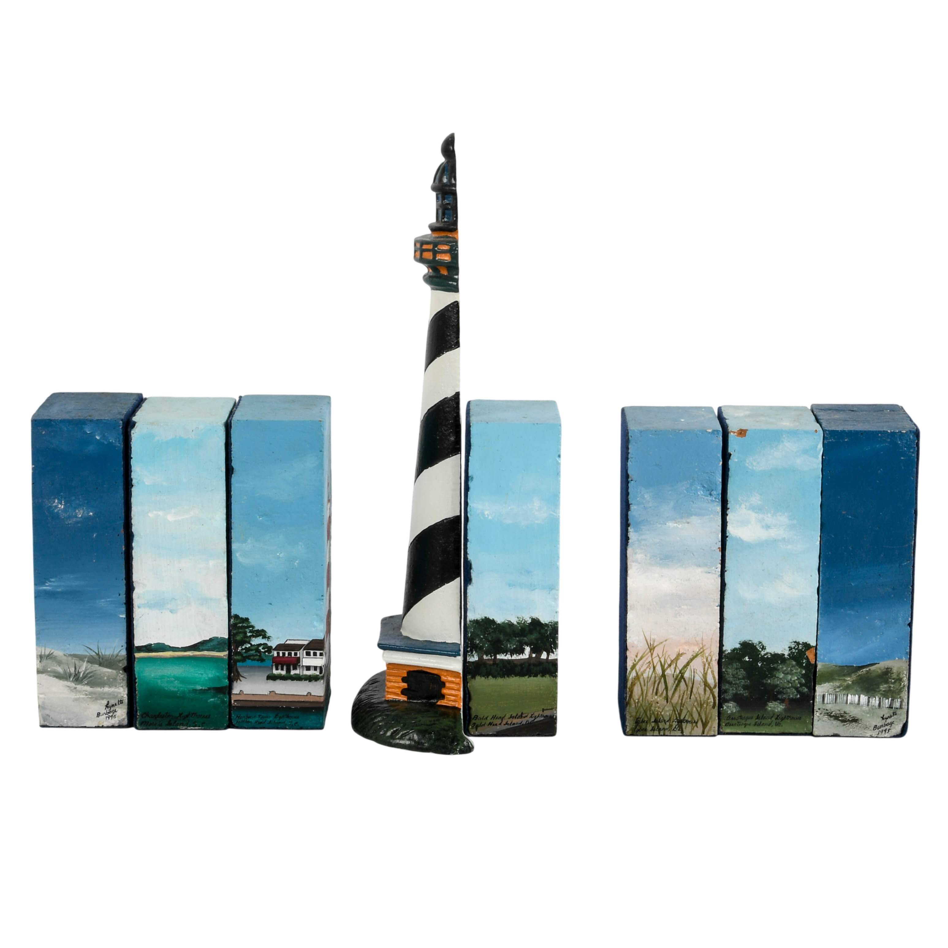 Eight Piece Grouping of Lighthouse-Themed Décor-4