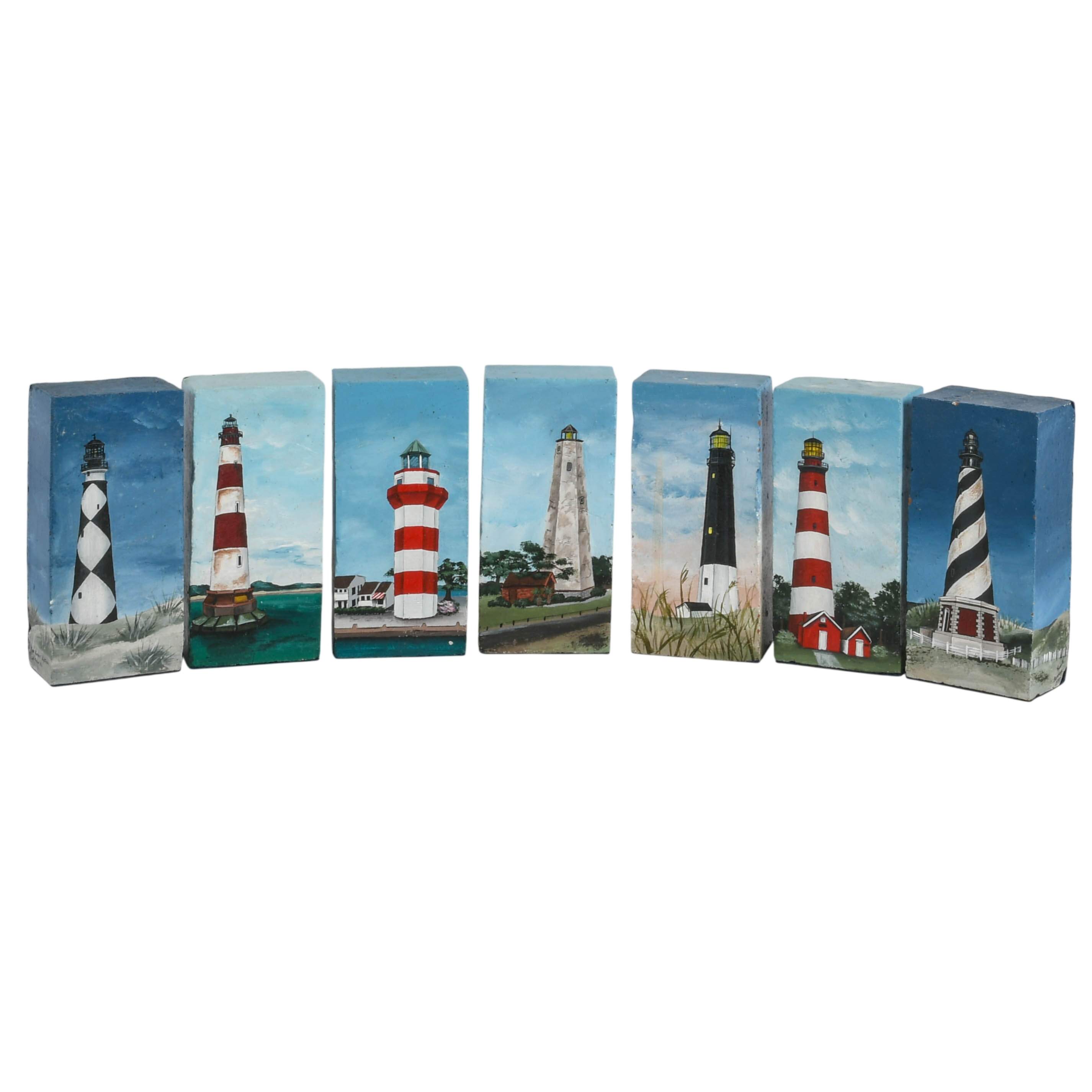Eight Piece Grouping of Lighthouse-Themed Décor-2