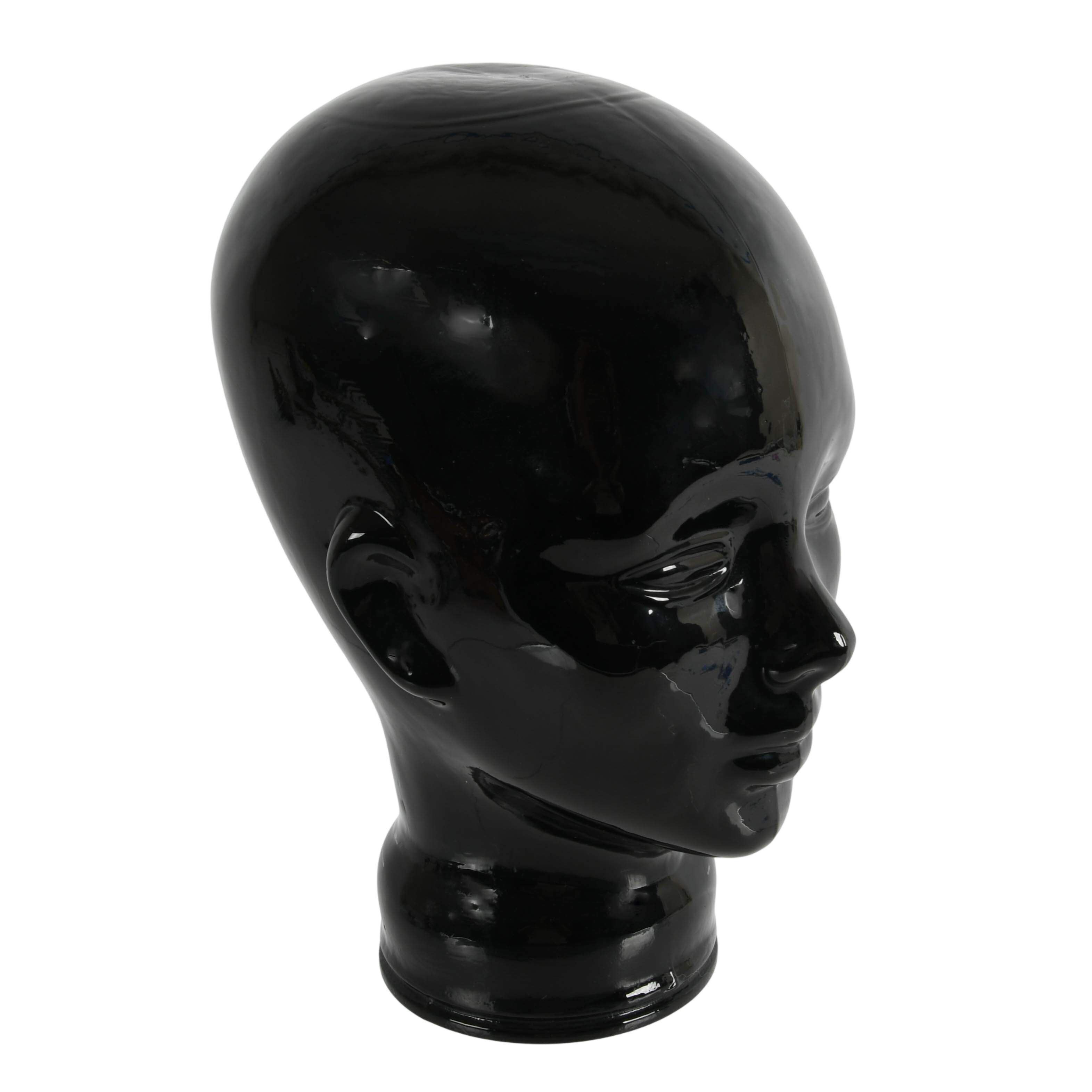 German 1970s Black Glass Head-6