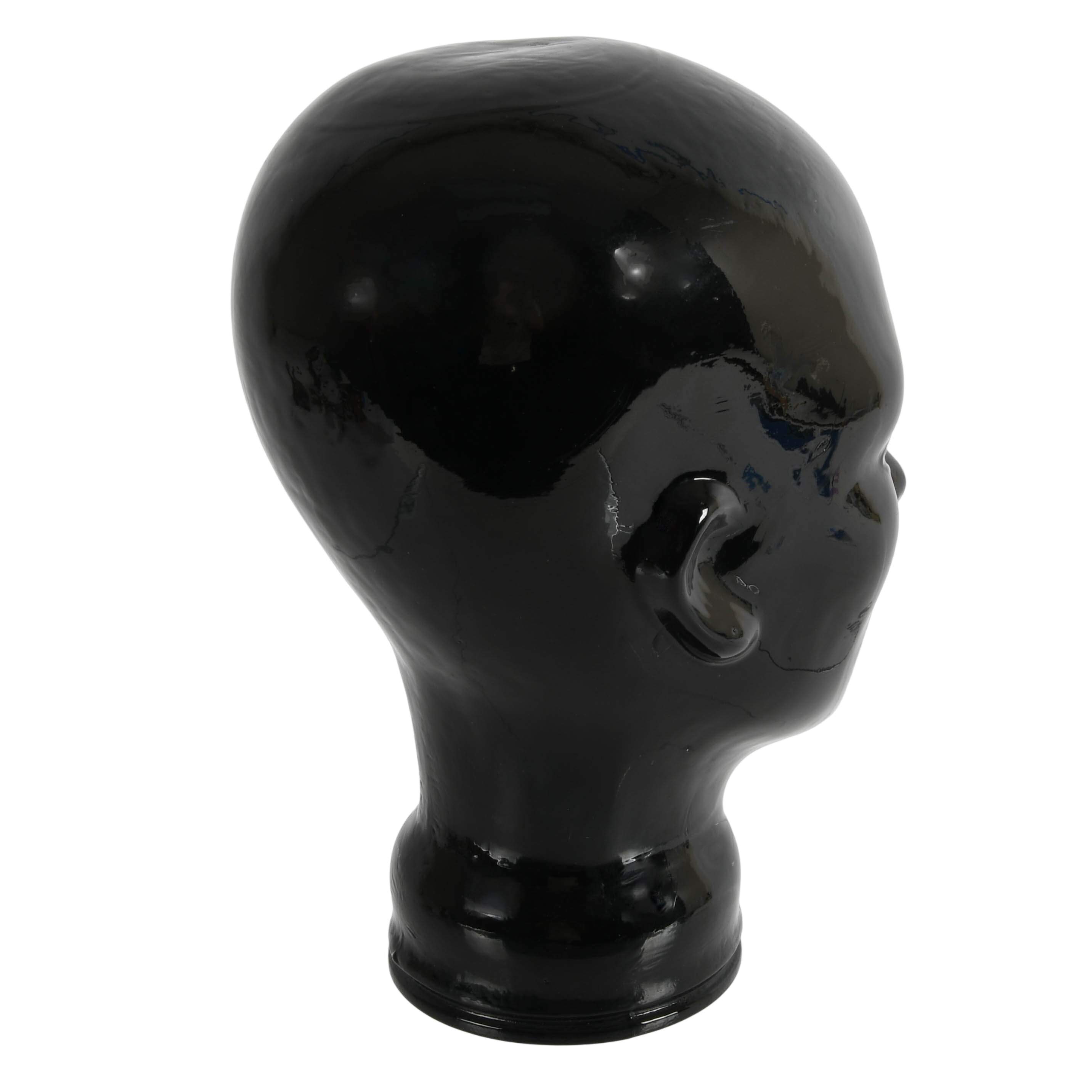German 1970s Black Glass Head-5