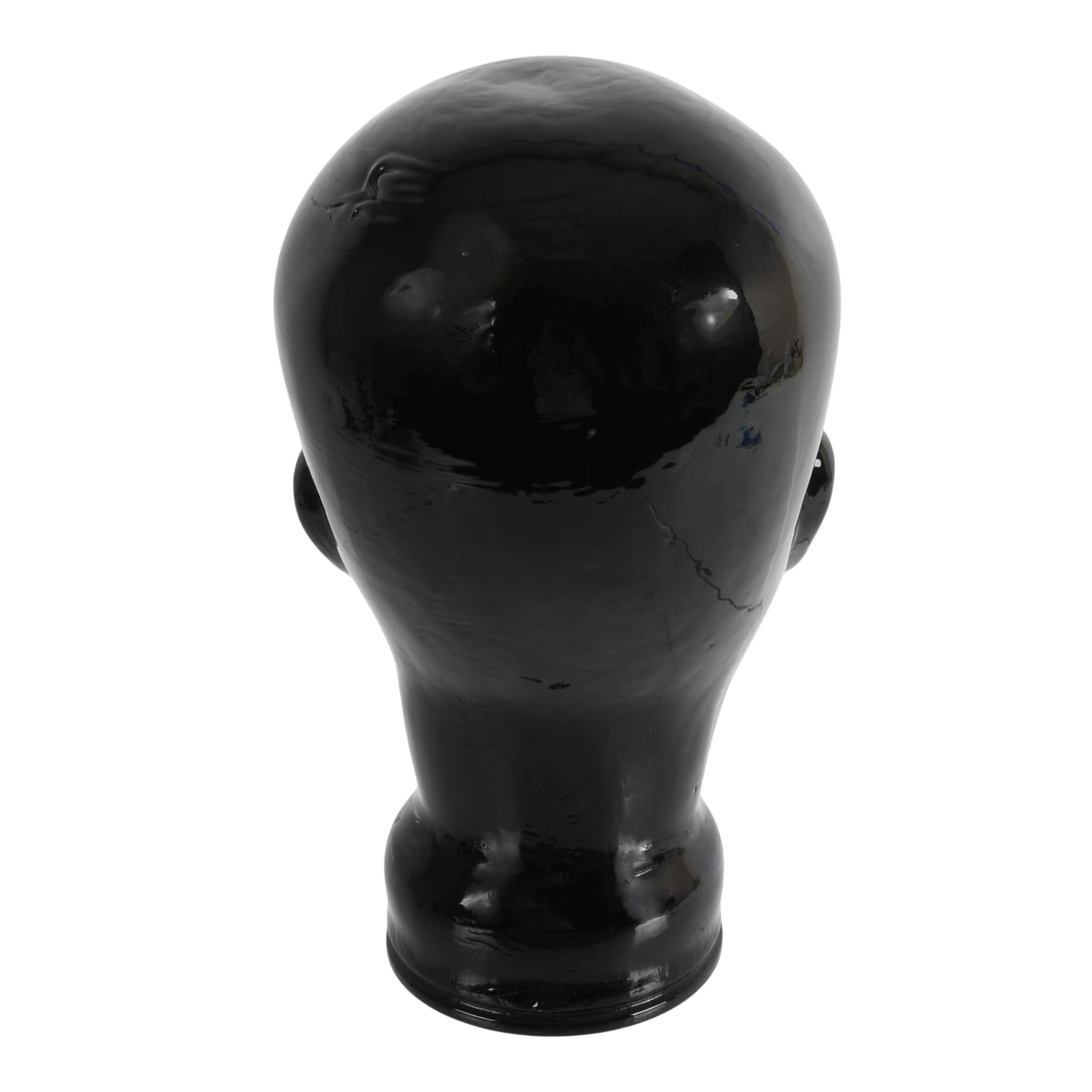 German 1970s Black Glass Head-4