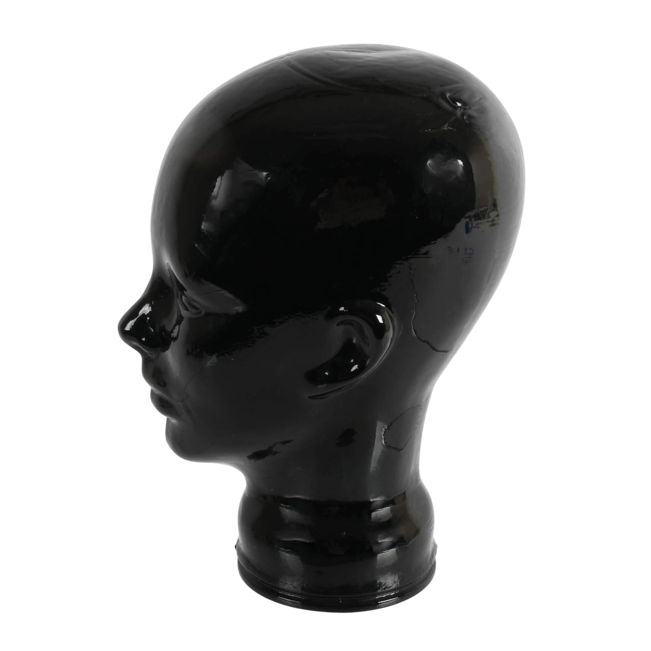 German 1970s Black Glass Head-3