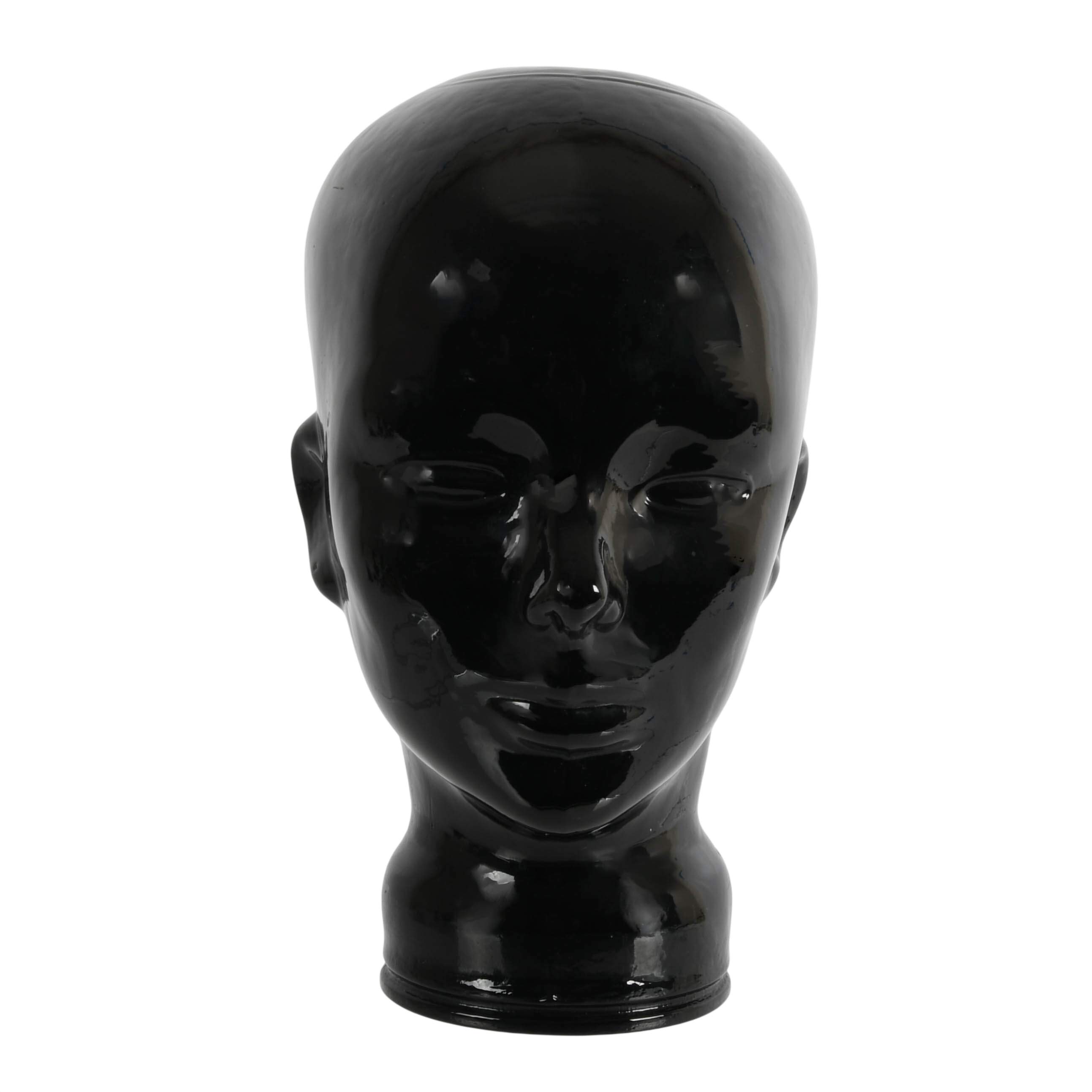 German 1970s Black Glass Head-1