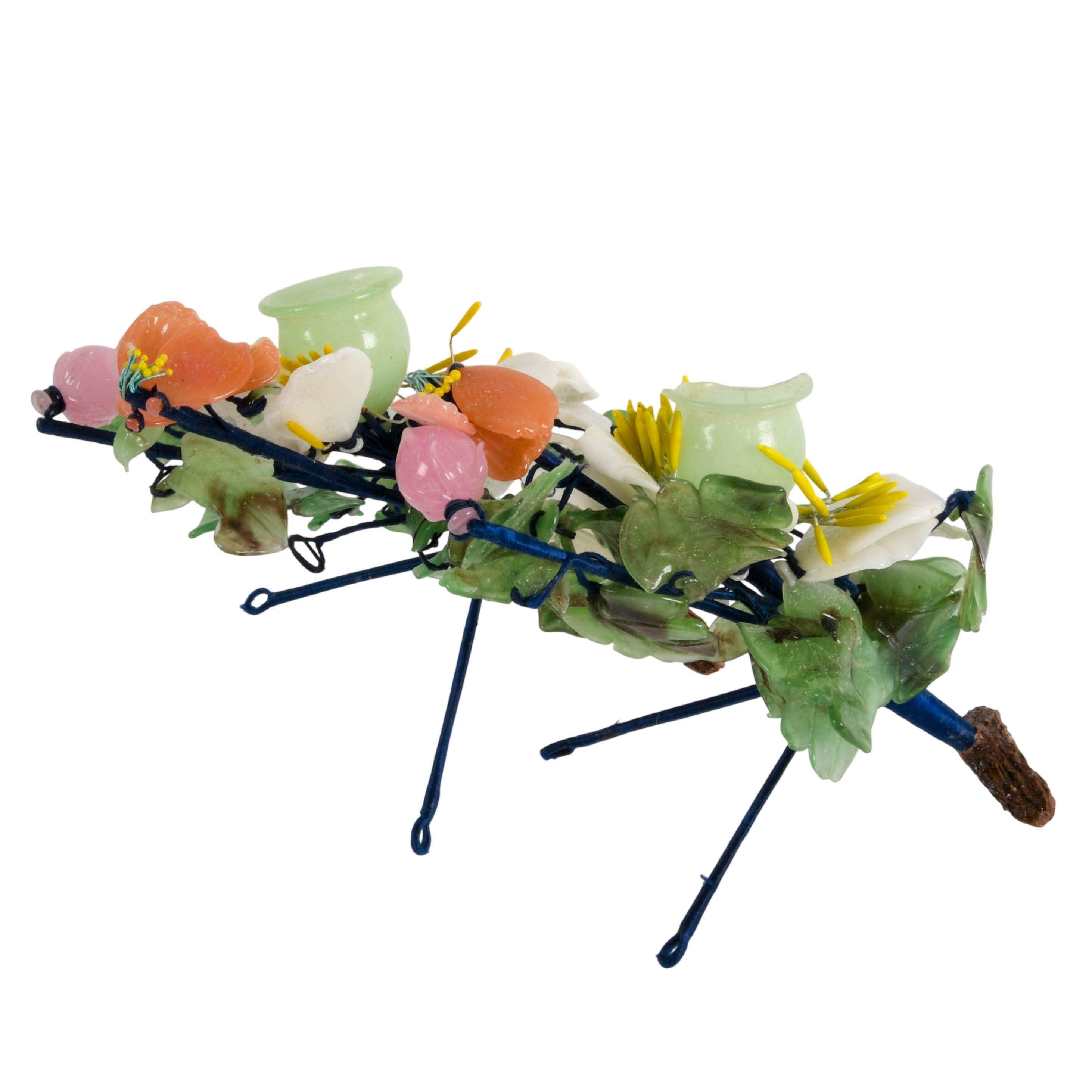 Grouping of Three Stone Floral Arrangements-4