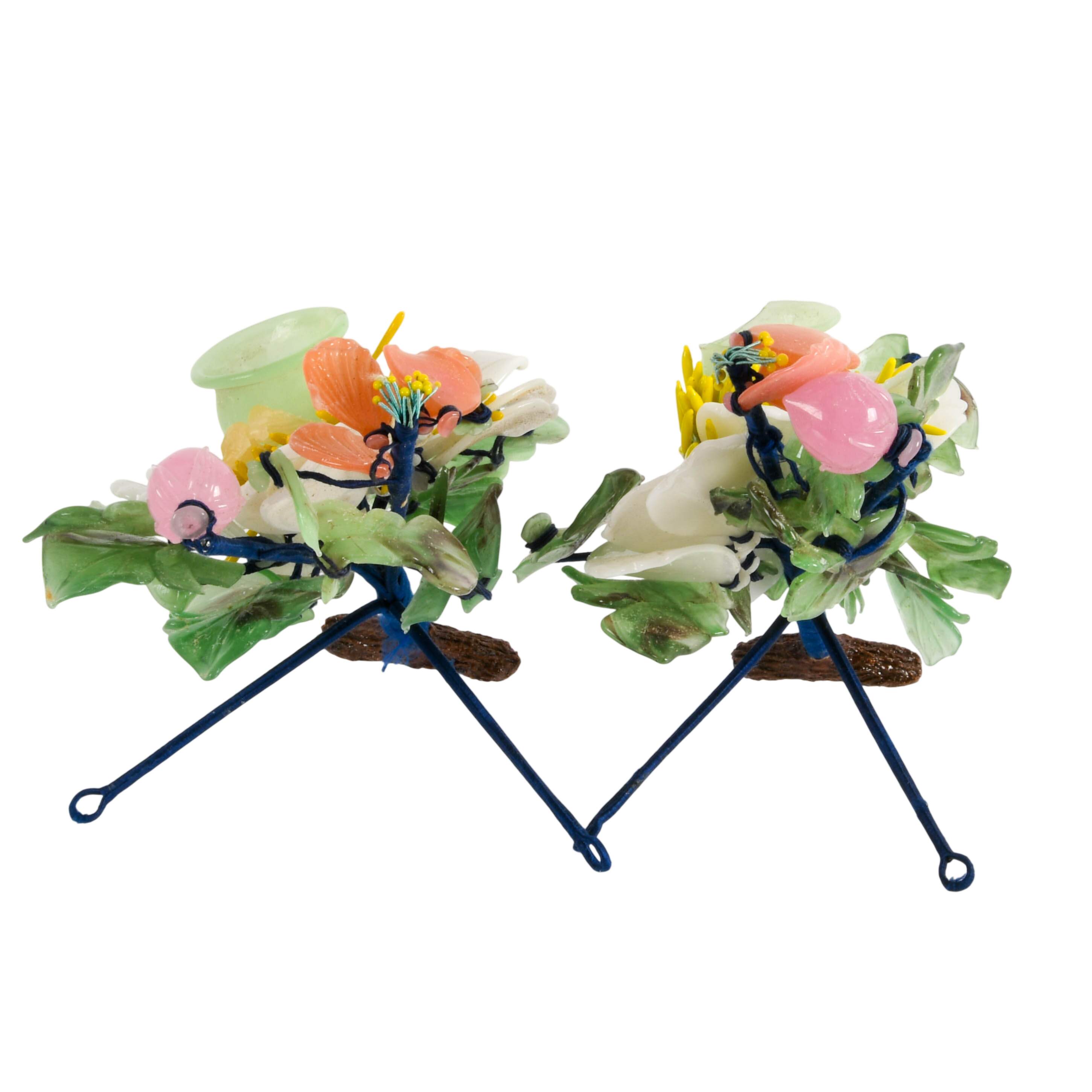 Grouping of Three Stone Floral Arrangements-3
