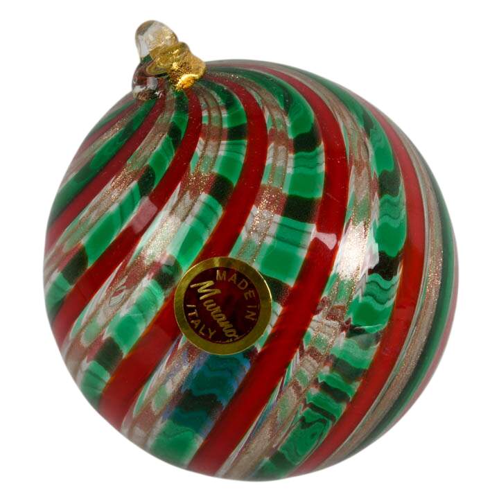 Five-Piece Set of Christmas Glass Ornaments-5