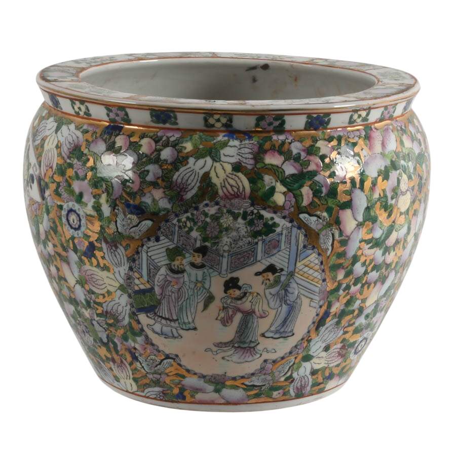 Chinese Porcelain Famille Verte Planter-2