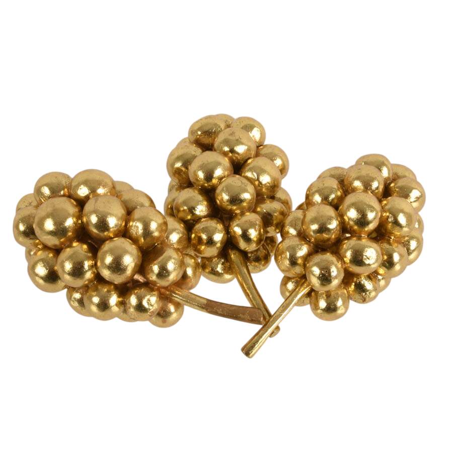 Crystal Centerpiece Bowl with Golden Fruit-4