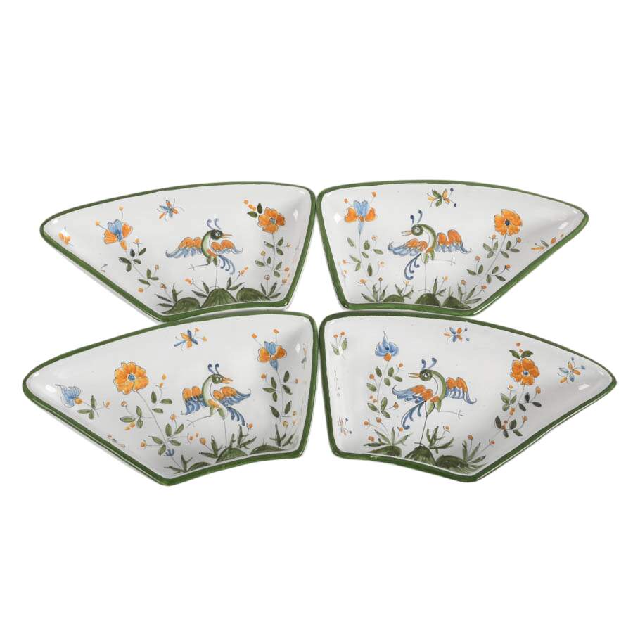 Ten-Piece Paci Torgiano Italian Glazed Faience Terracotta Serving Set-8