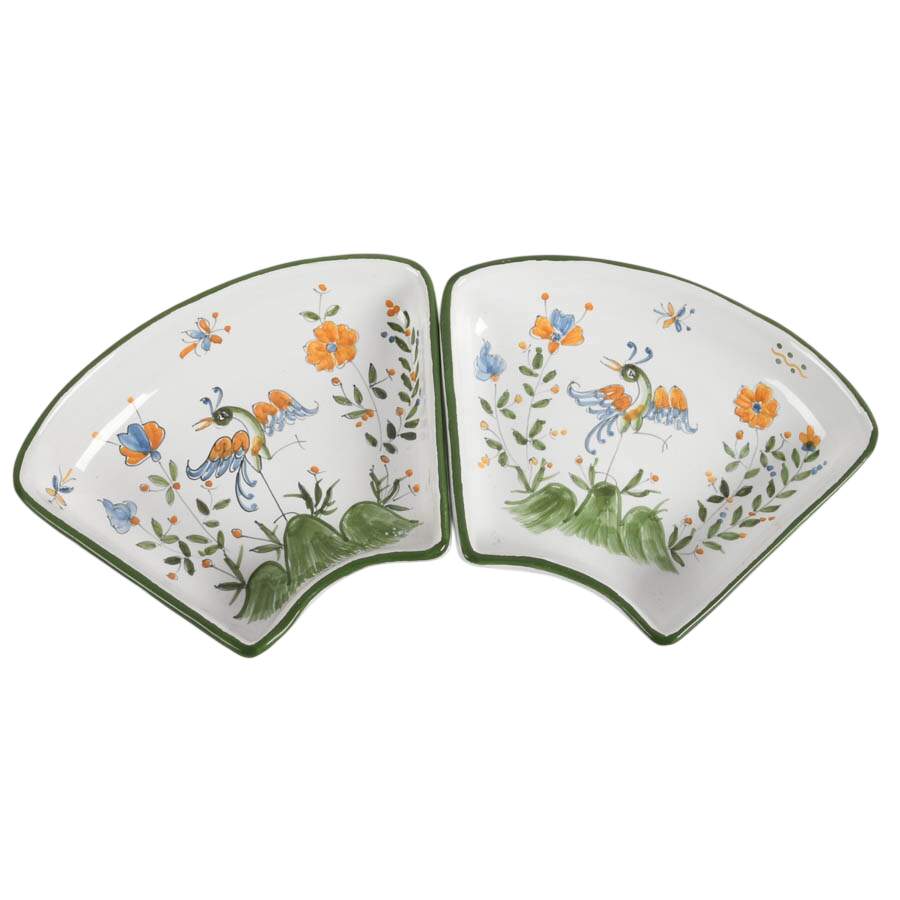 Ten-Piece Paci Torgiano Italian Glazed Faience Terracotta Serving Set-7