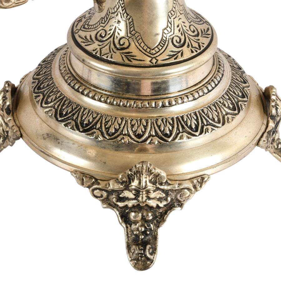 Large Ornate Silverplate Epergne After The Bombay Company-6