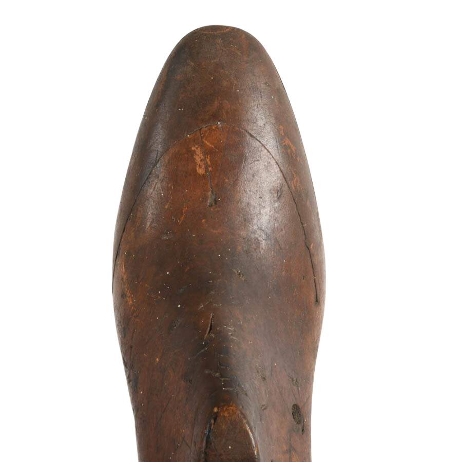 Antique Wooden Shoe Lasts Bookends-4