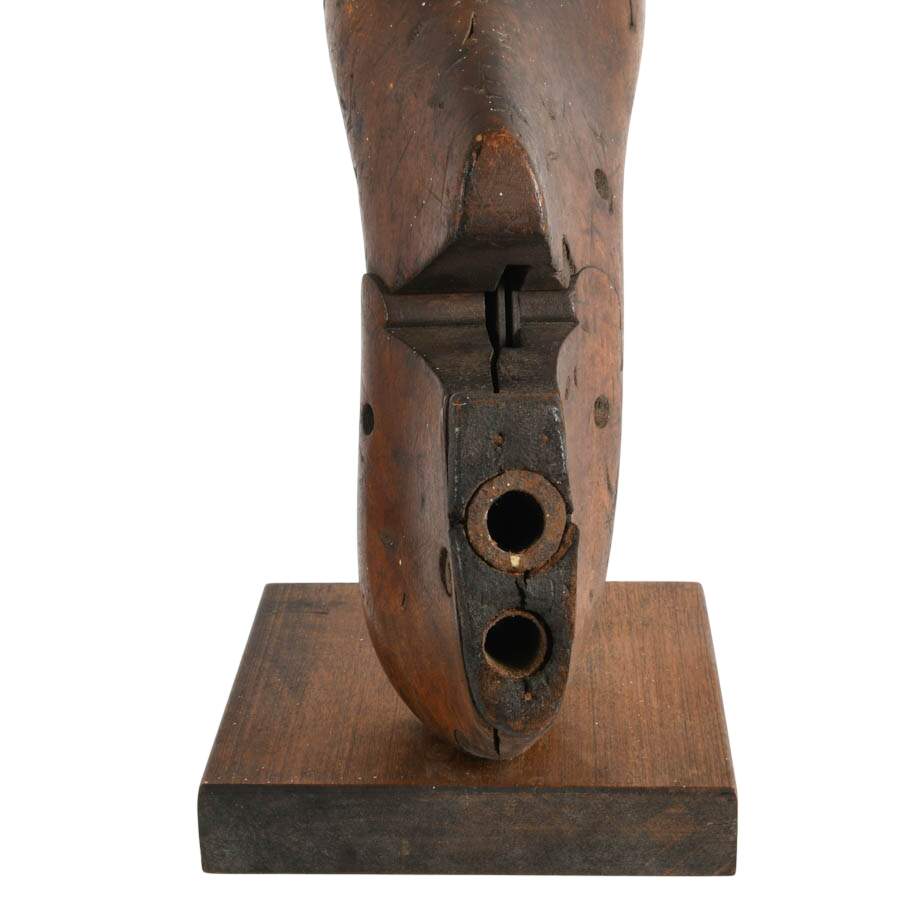 Antique Wooden Shoe Lasts Bookends-3