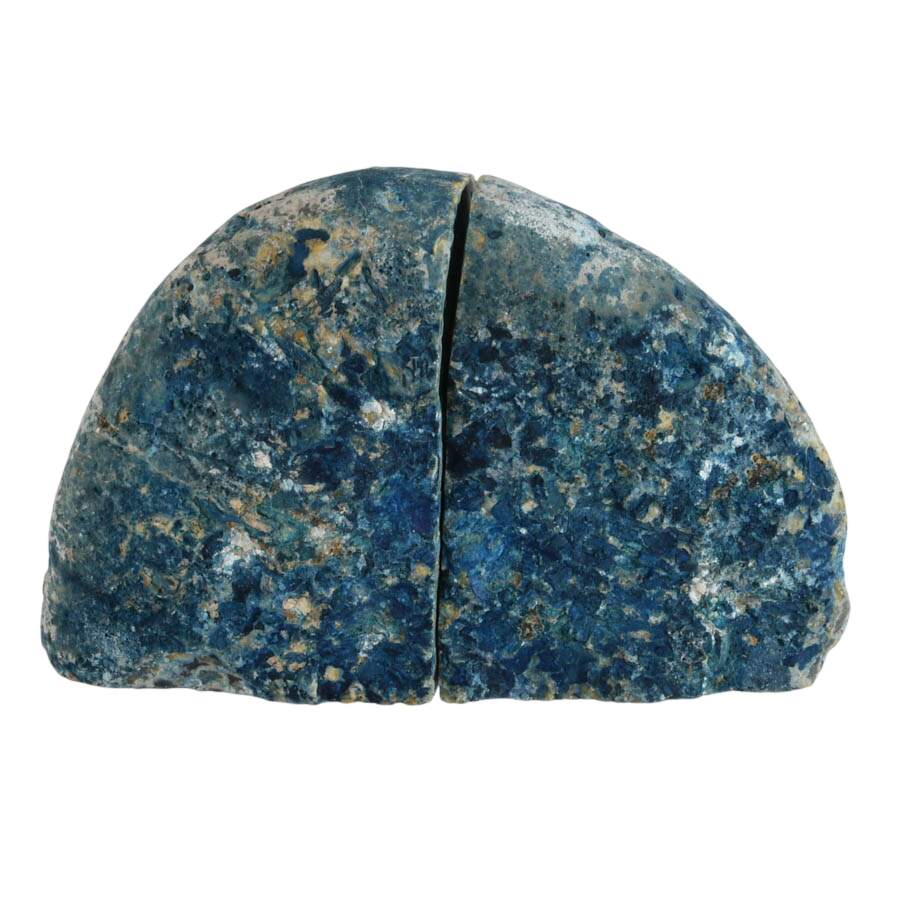 Dyed Indigo Blue Polished Agate Bookends-7