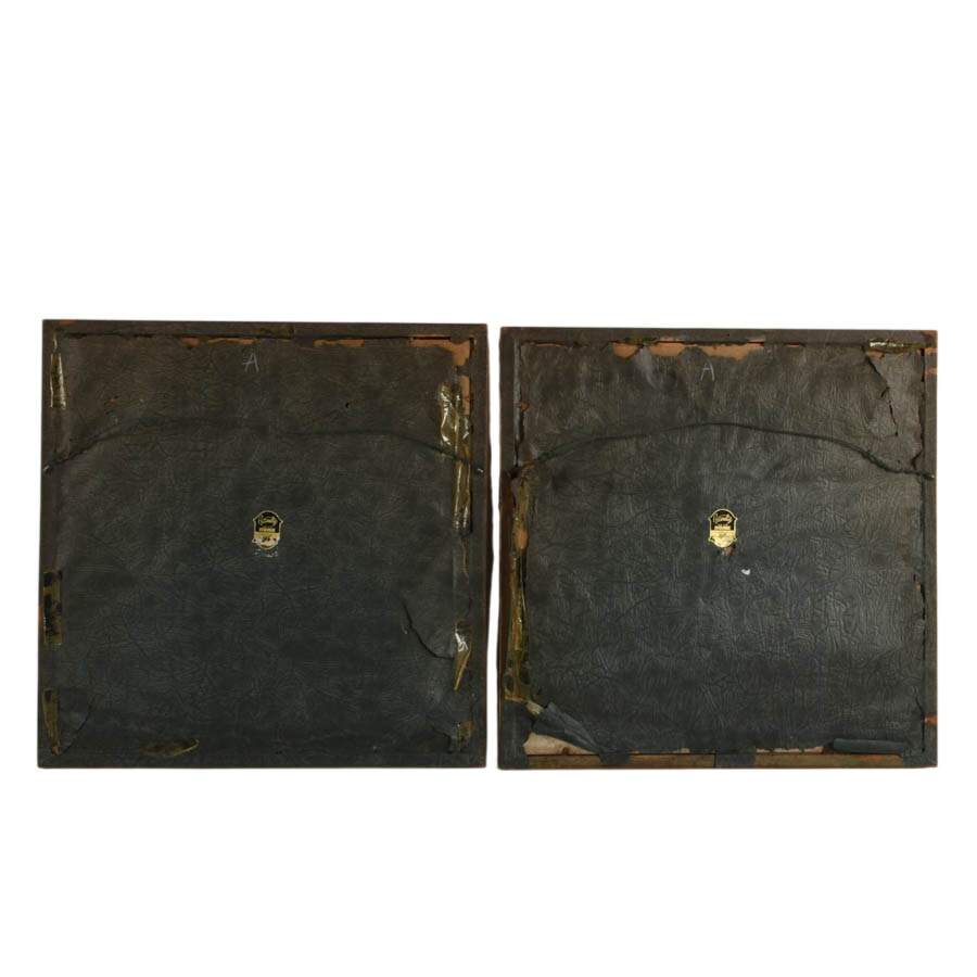 Pair of Framed Bavarian Schwarzenhammer Shadow Box Portrait Plates-6