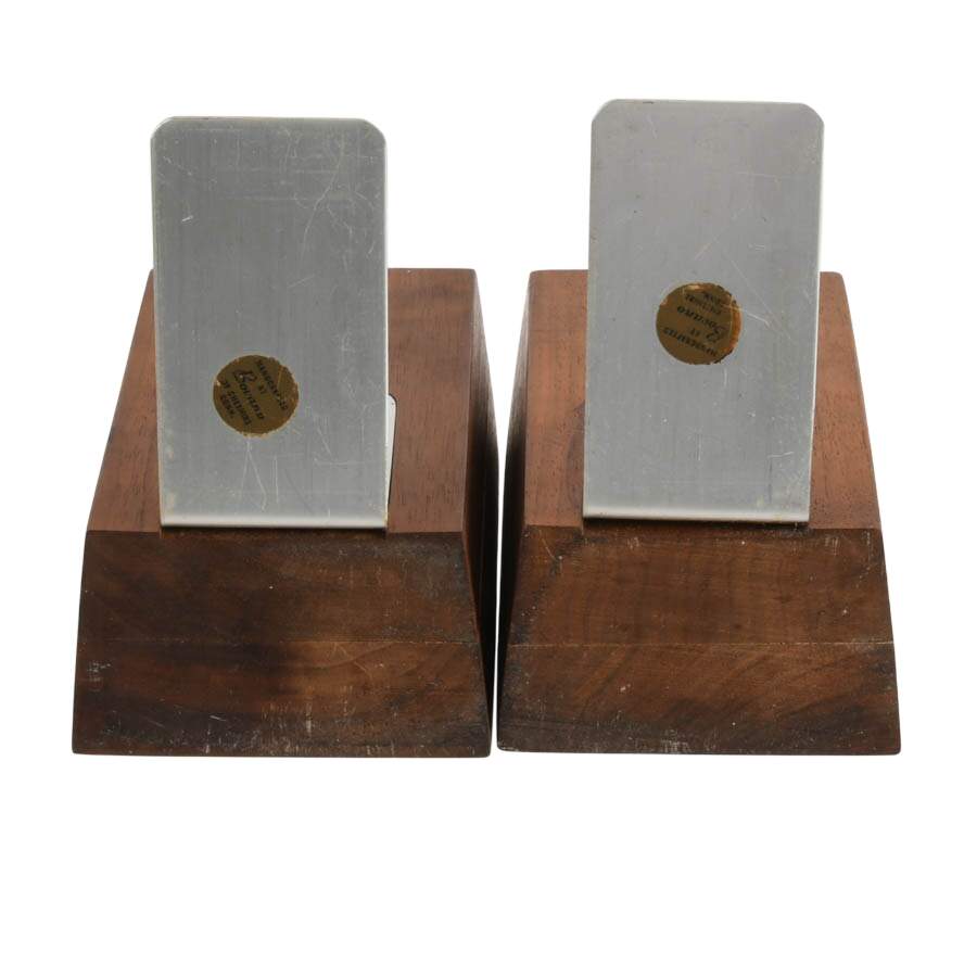 Pair of Hand-Crafted Bovano Bookends-6