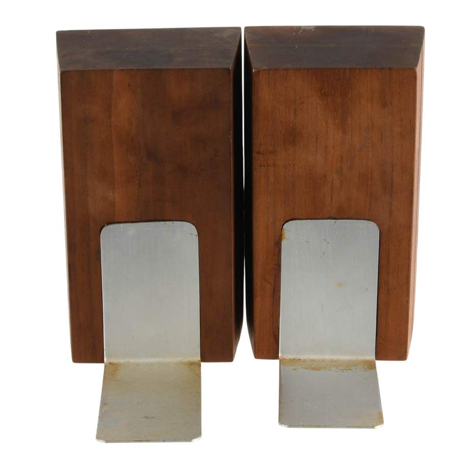 Pair of Hand-Crafted Bovano Bookends-4