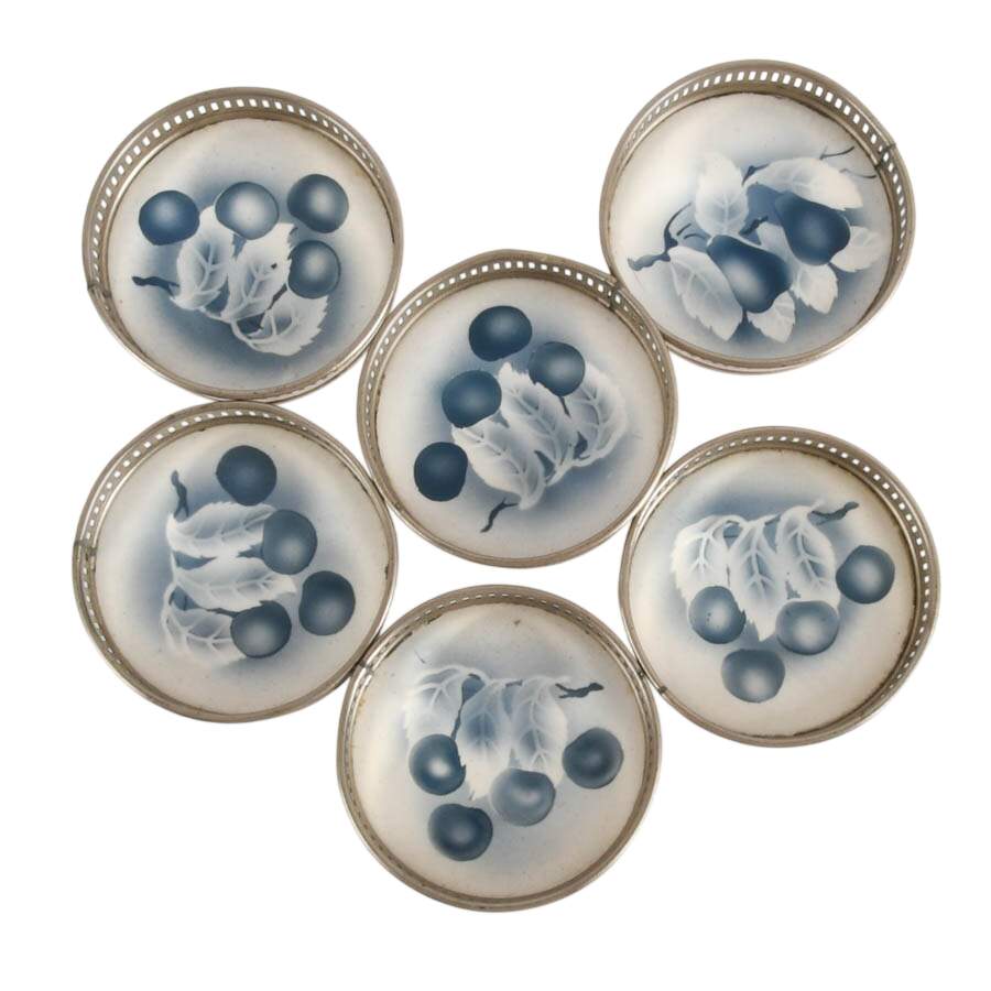 Antique Sternauware Coaster and Tray Set-9