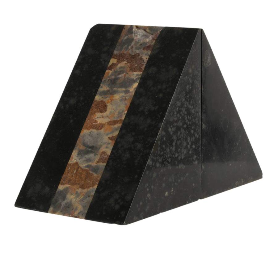 Pair Stone Pyramid Bookends-1