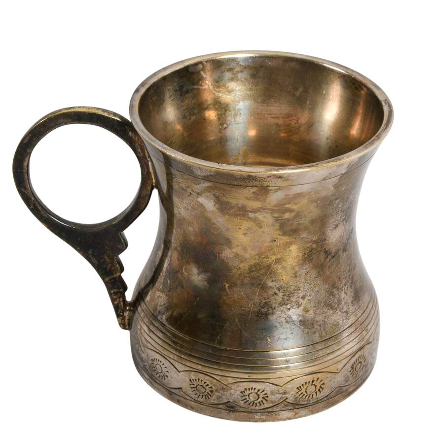 Antique Derby Silver Co. Tilting Silverplate Pitcher with Stand-12