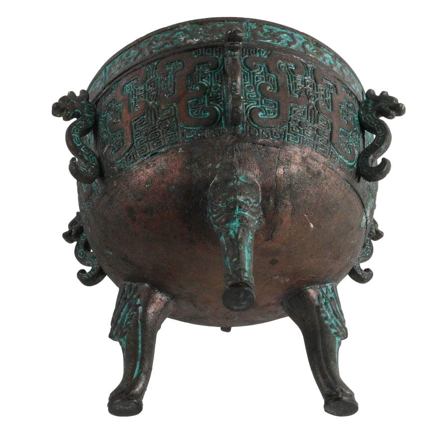James Mount-Style Asian Dragon Seahorse Ice Bucket-9