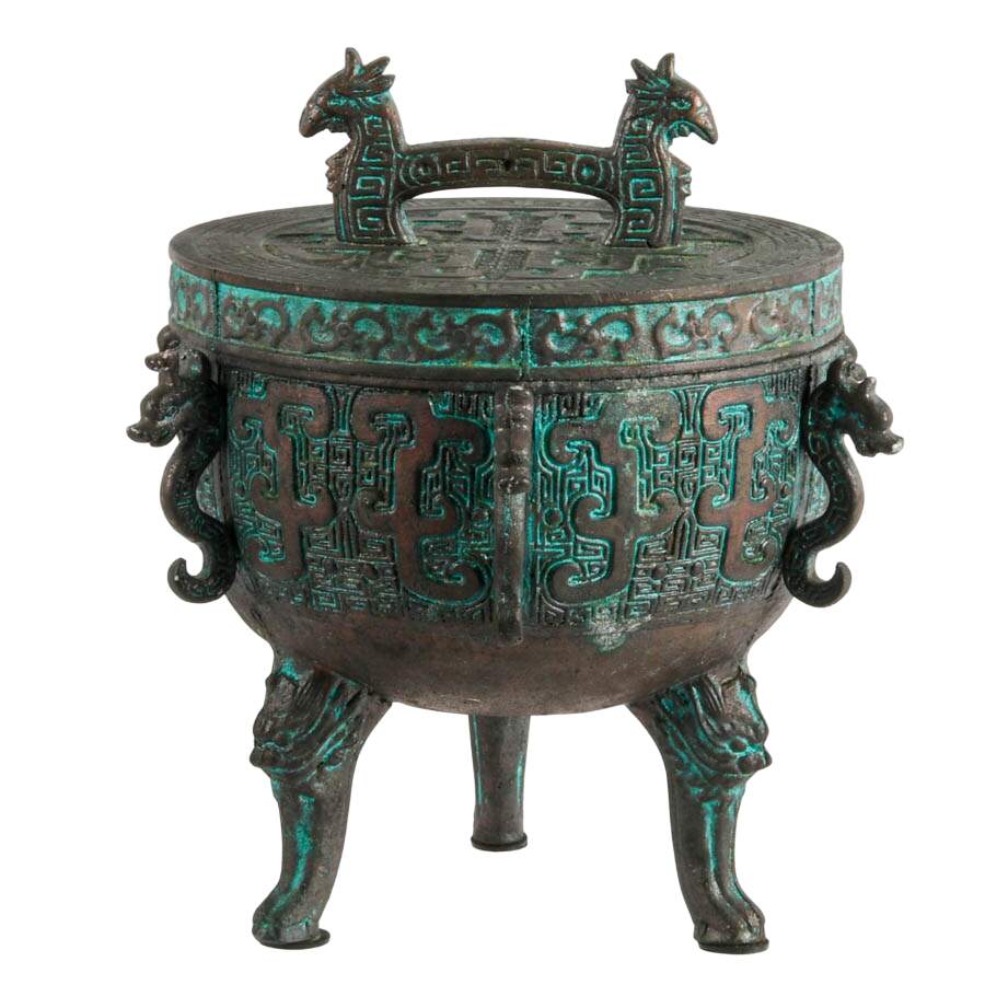 James Mount-Style Asian Dragon Seahorse Ice Bucket-1