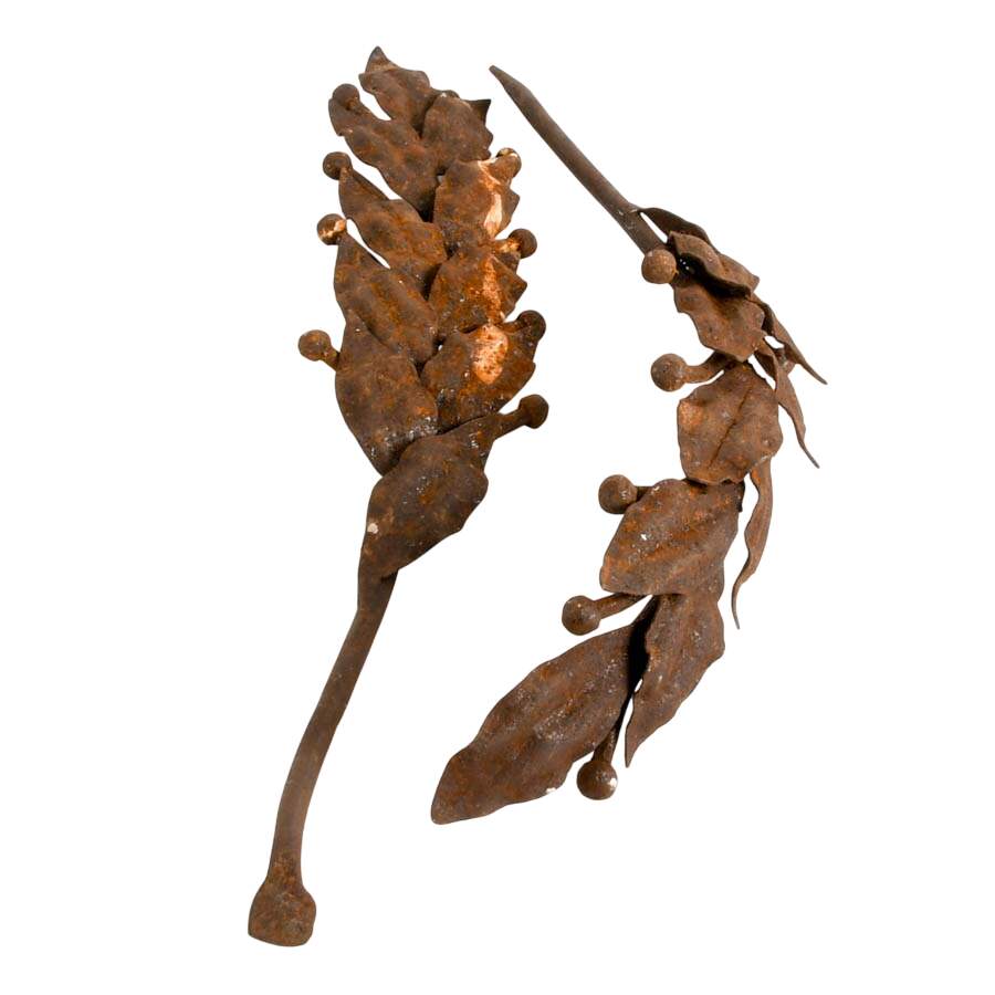 Metal Olive Leaves Wall Art-2