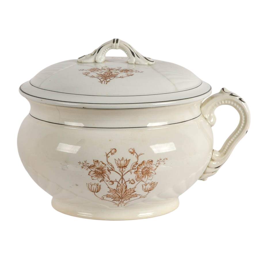 Antique Ironstone China Chamber Pot-1