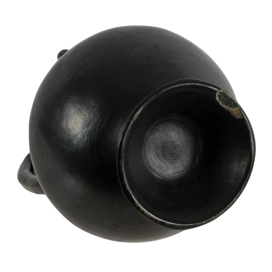 Chavín Culture Blackware Replica Folk-Art Pitcher-10
