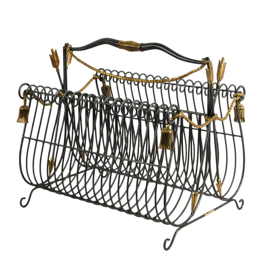 Maitland-Smith Regency Archer's Magazine Rack-5