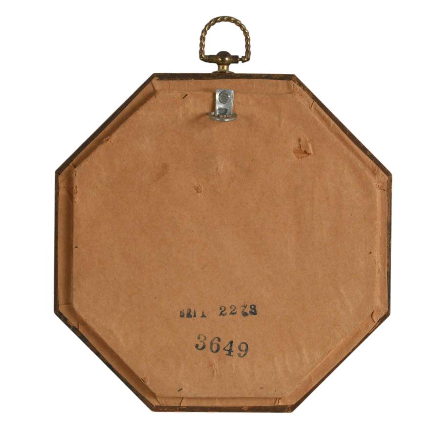 1950's Fragonard Fan Shadow Box with Bisque Cameo-7