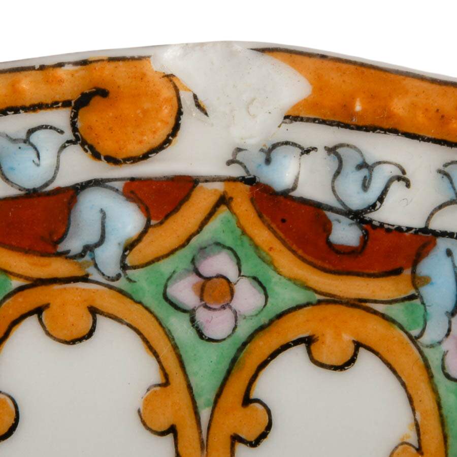 Antique French Majolica Faience with Heraldic Motif Plate-5