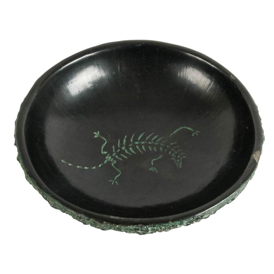 Mid-Century Italian Lizard Pottery Dish-1