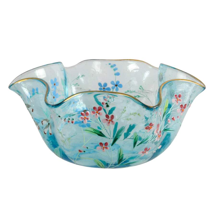 Set of Hand-Painted Floral Bon Bon Bowls-2
